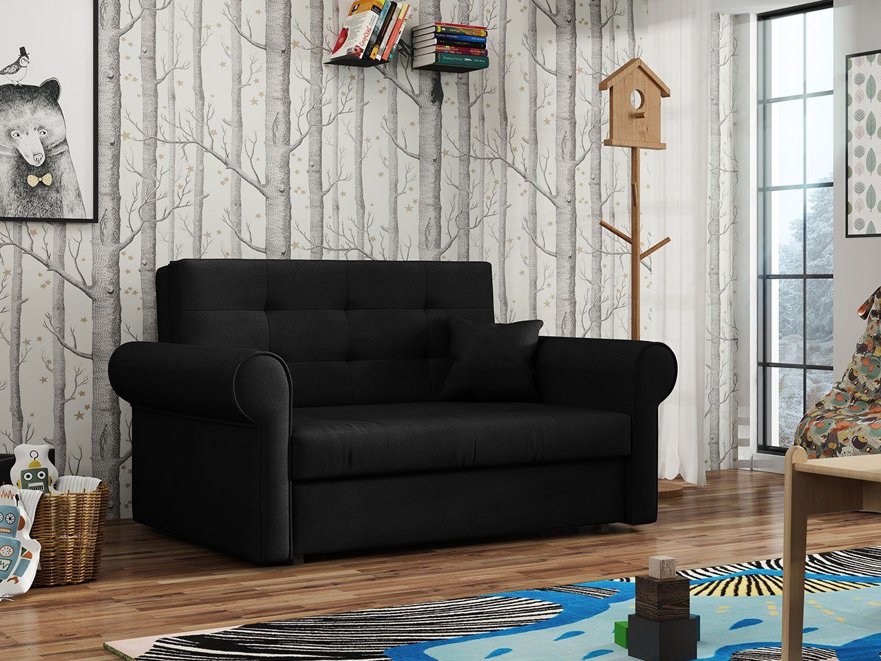 MIRJAN24 Schlafsofa Viva Silver II, 2 Sitzer Polstersofa mit Schlaffunktion günstig online kaufen