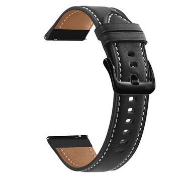Cadorabo Smartwatch-Armband 20 mm, Smartwatch Ersatzarmband - 20mm - Leder