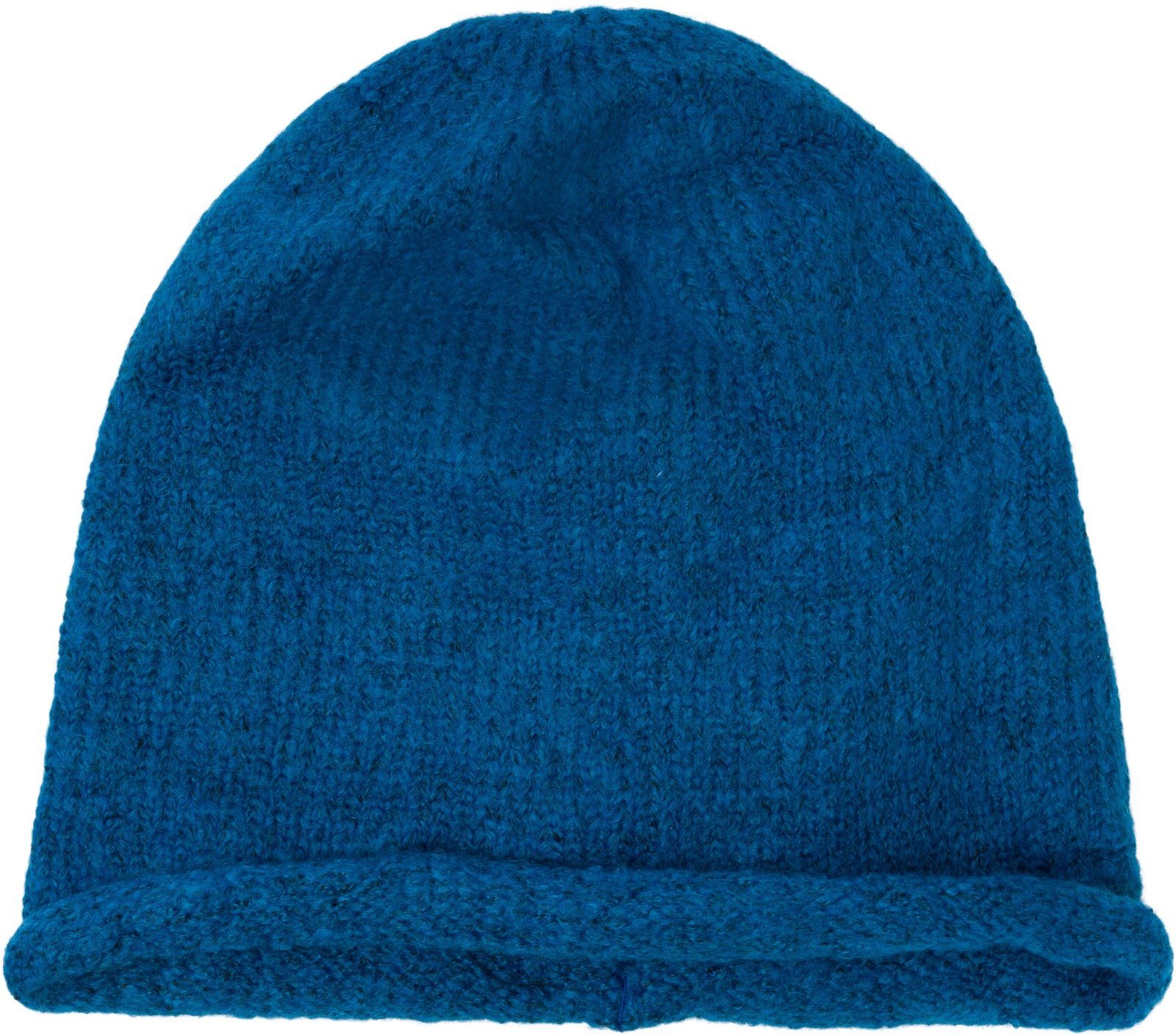 styleBREAKER Strickmütze (1-St) Oversize Strickbeanie mit Rollrand Petrol