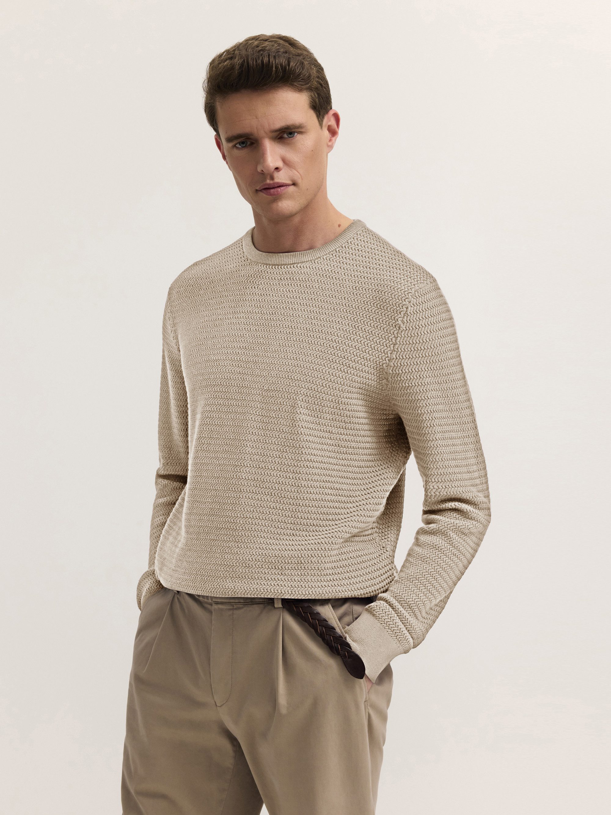 Rundhalspullover Regular Fit