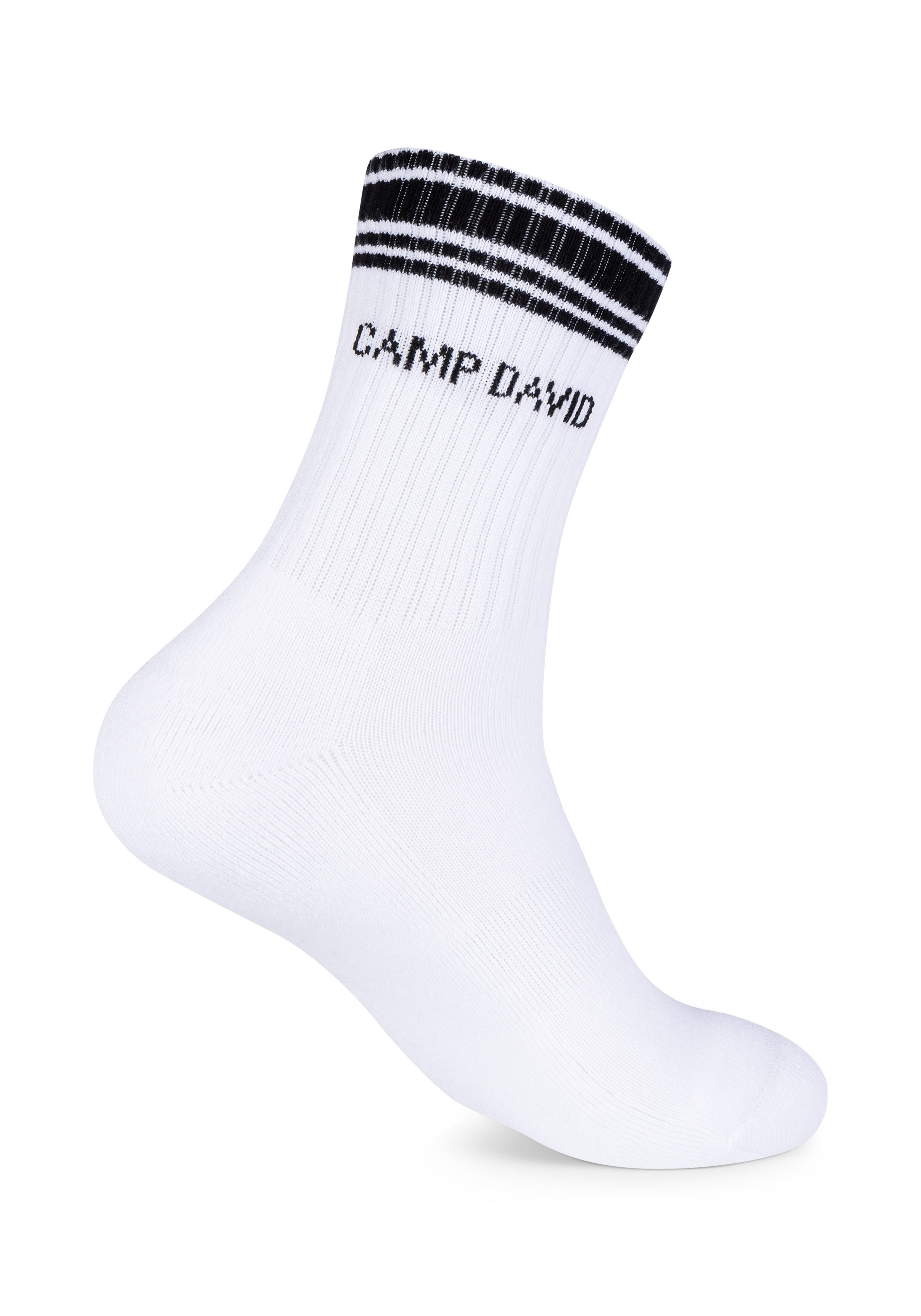 CAMP DAVID Socken (4 Paar) für Tennis, kurz, mit gepolsterter Sohle – Bild 3 von 4