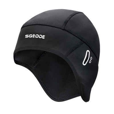 SGODDE Unterhelmmütze Fahrradmütze unter Helm, Helmmütze Augenloch, Winddicht, Wasserdicht