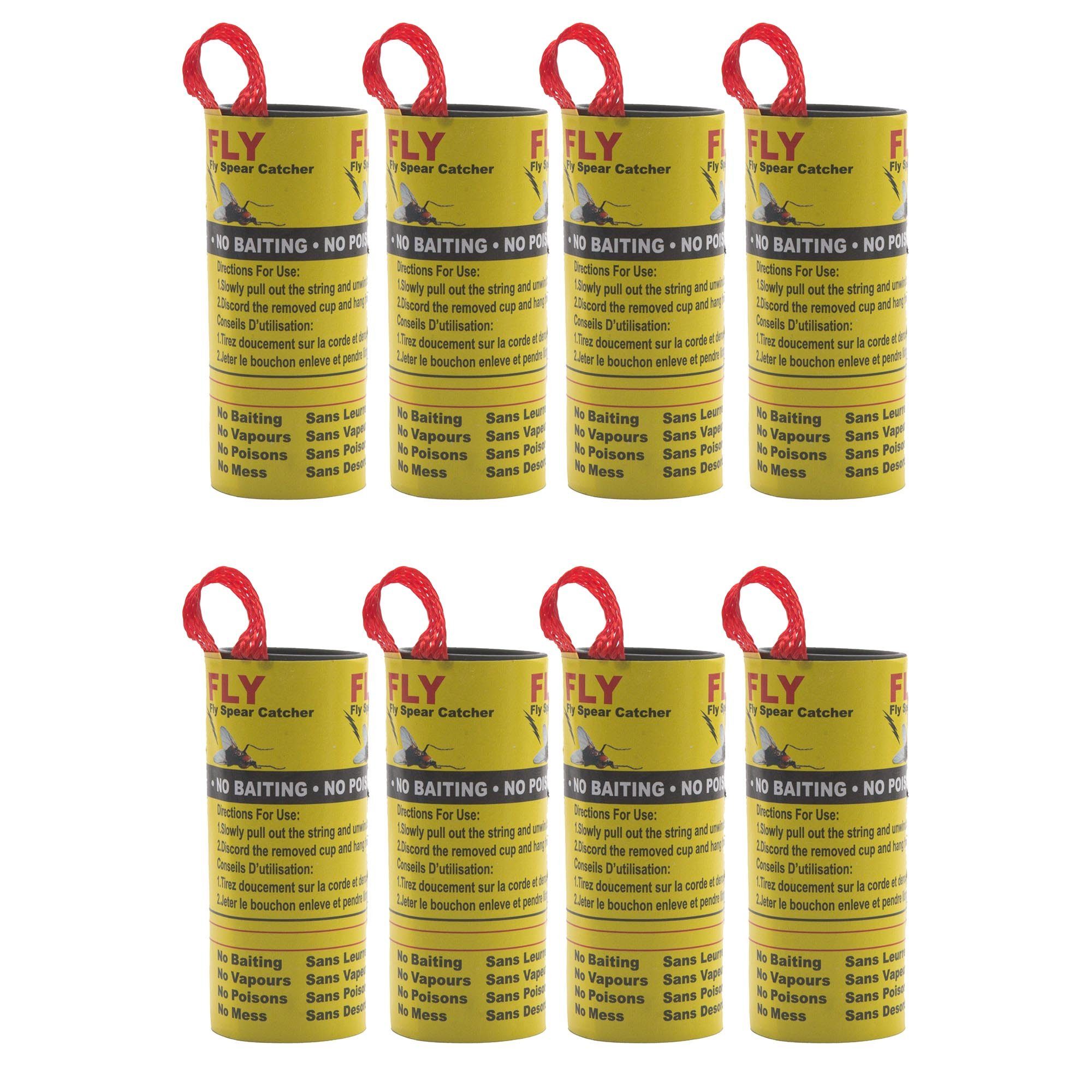 BENSON Insektenschutz-Vorhang 4-20 Fliegenfalle Insektenfalle Klebefalle, (8-St), Fliegenfänger, Leimfalle, Falle, Fliegen