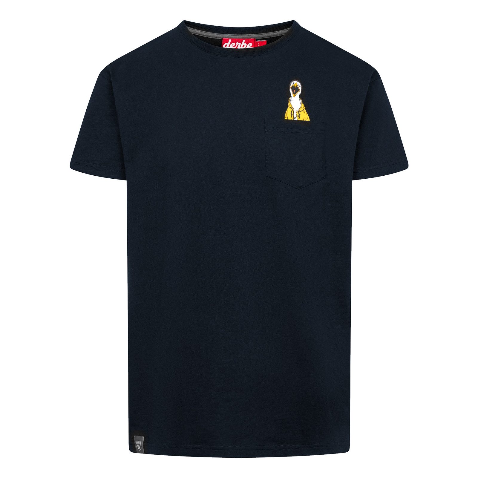 Derbe T-Shirt Schreimöwe Pocket mit Möwenprint an der Brusttasche