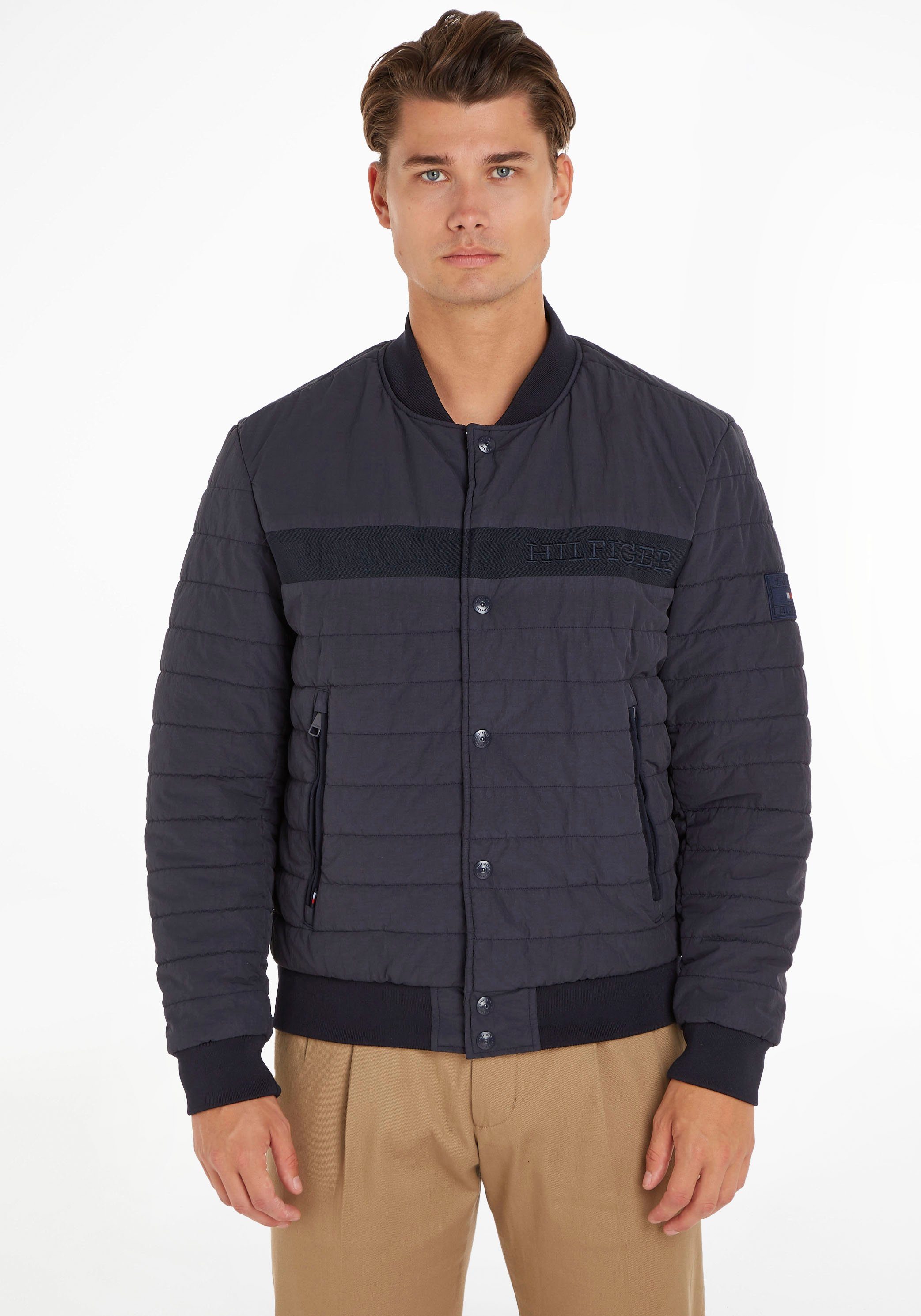 Tommy Hilfiger Bomberjacke GMD PADDED VARSITY BOMBER, blau