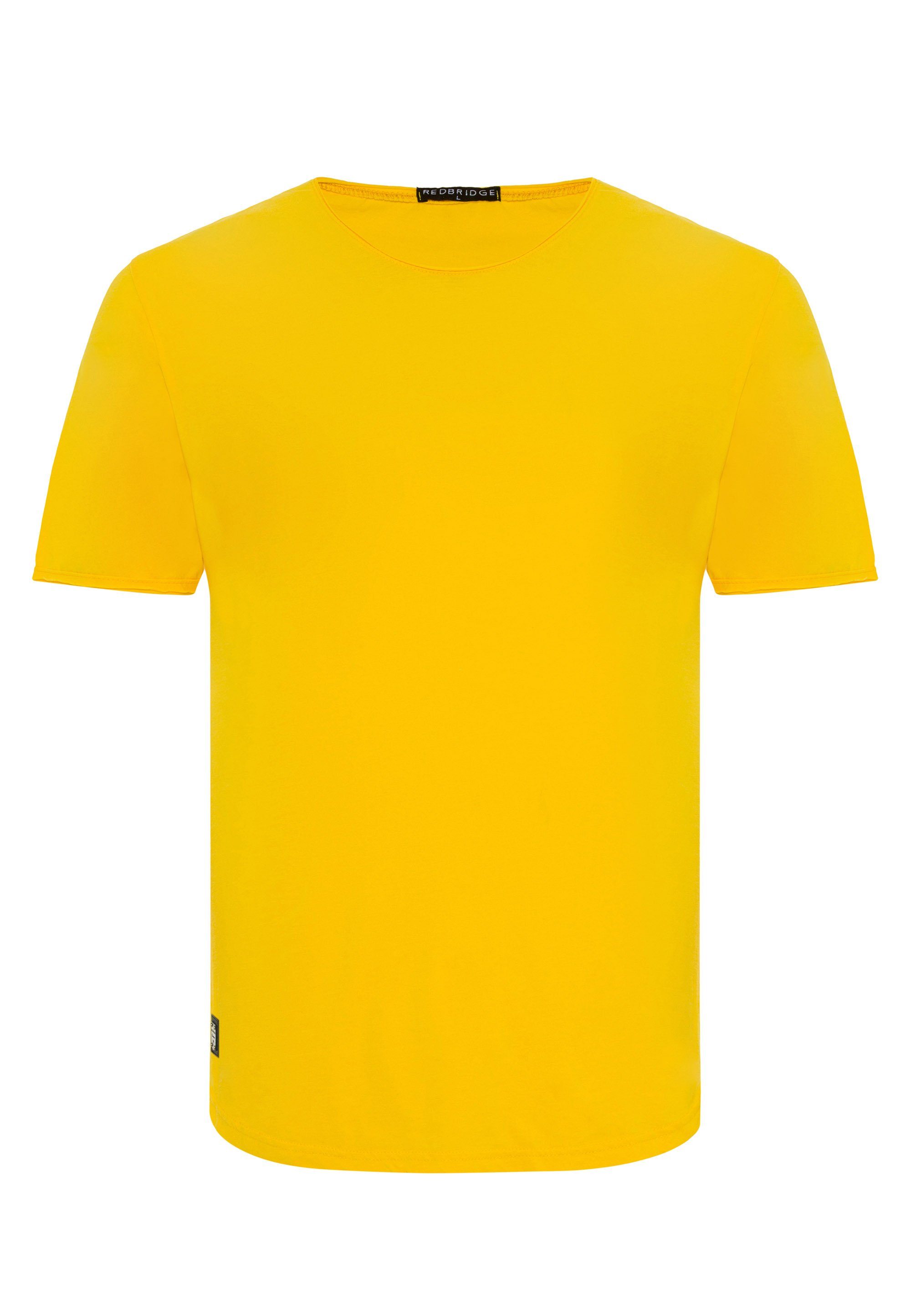RedBridge abgerundeten T-Shirt Saum gelb Taunton mit