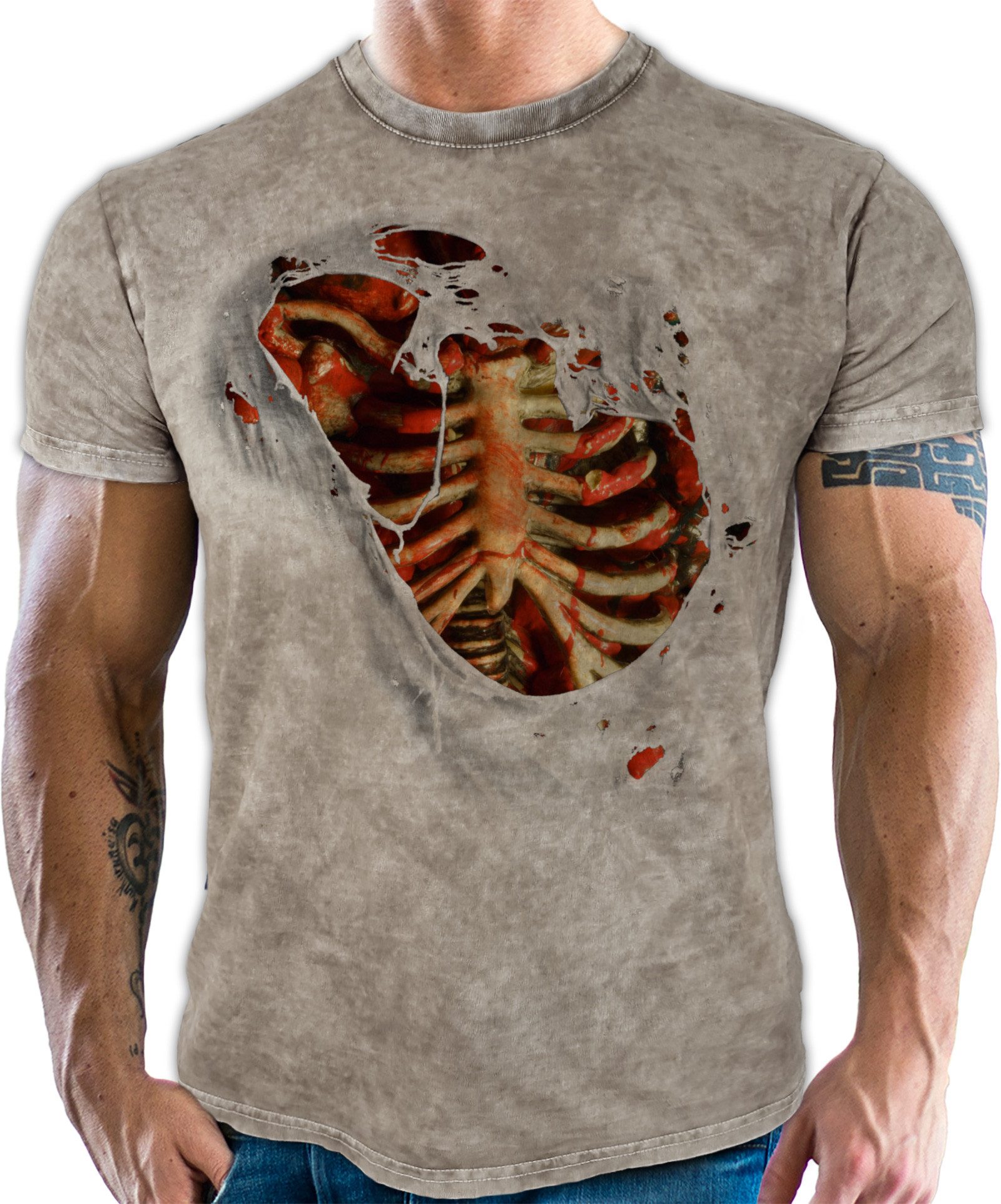 LOBO NEGRO® T-Shirt für Halloween und Karneval