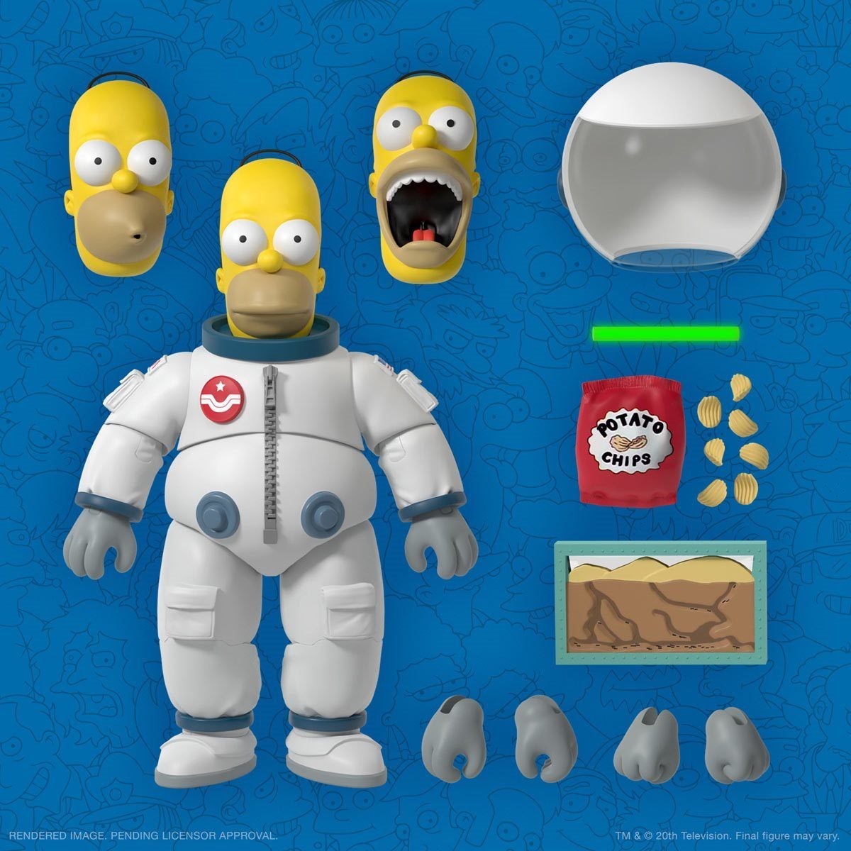Super7 Actionfigur The Simpsons Ultimates Deep Space Homer 7 Inch Actionfigur