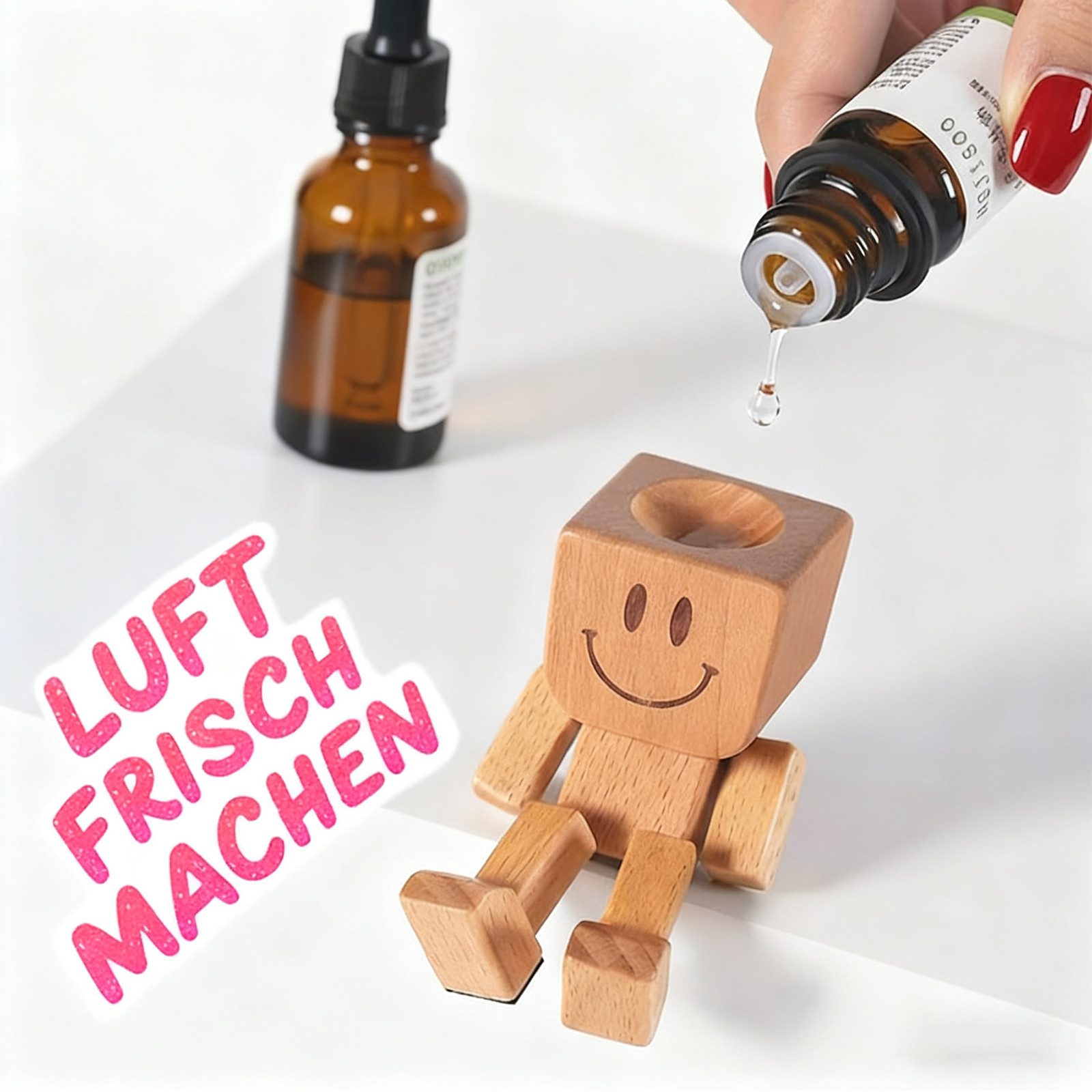 REDOM Dekofigur Schaukelpuppe aus Holz Auto Deko Holz Wackelpuppe Armaturen günstig online kaufen