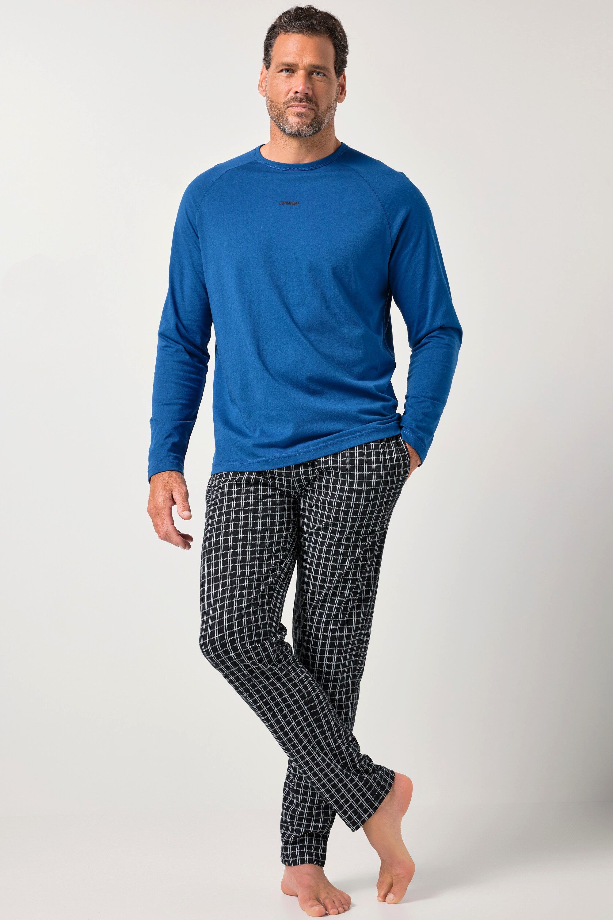 JP1880 Schlafanzug JP1880 Schlafanzug Homewear Zweiteiler karierte günstig online kaufen