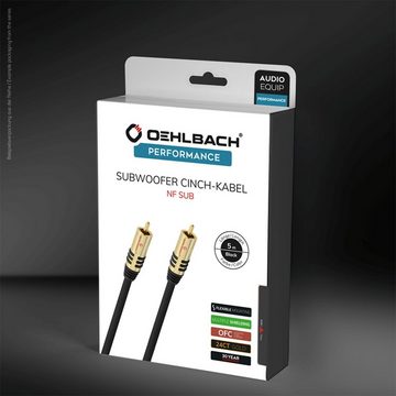 Oehlbach NF Sub Subwoofer Cinch-Kabel Audio-Kabel, Cinch, Cinch (100 cm)