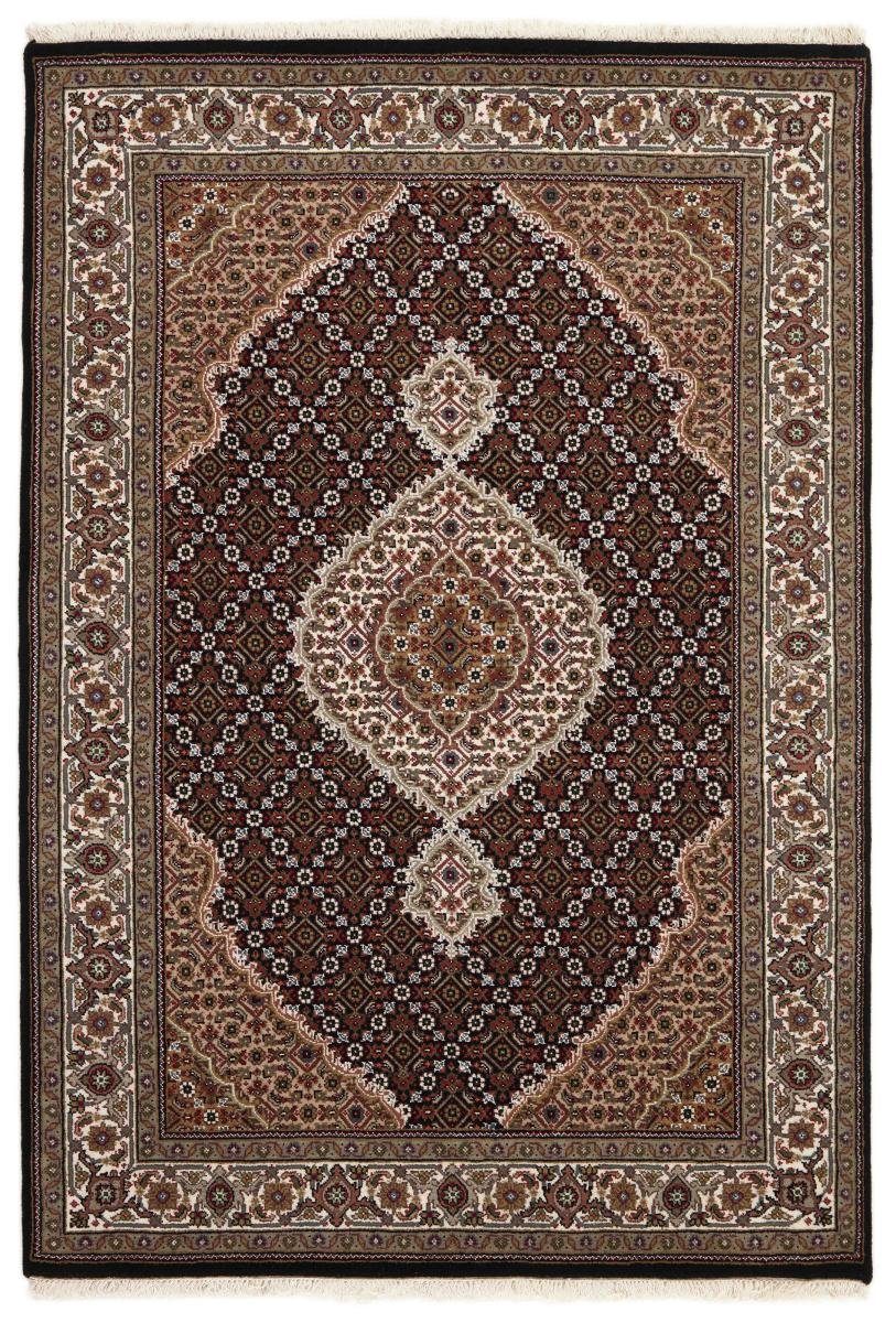 Orientteppich Indo Täbriz 139x199 Handgeknüpfter Orientteppich, Nain Trading, rechteckig, Höhe: 12 mm