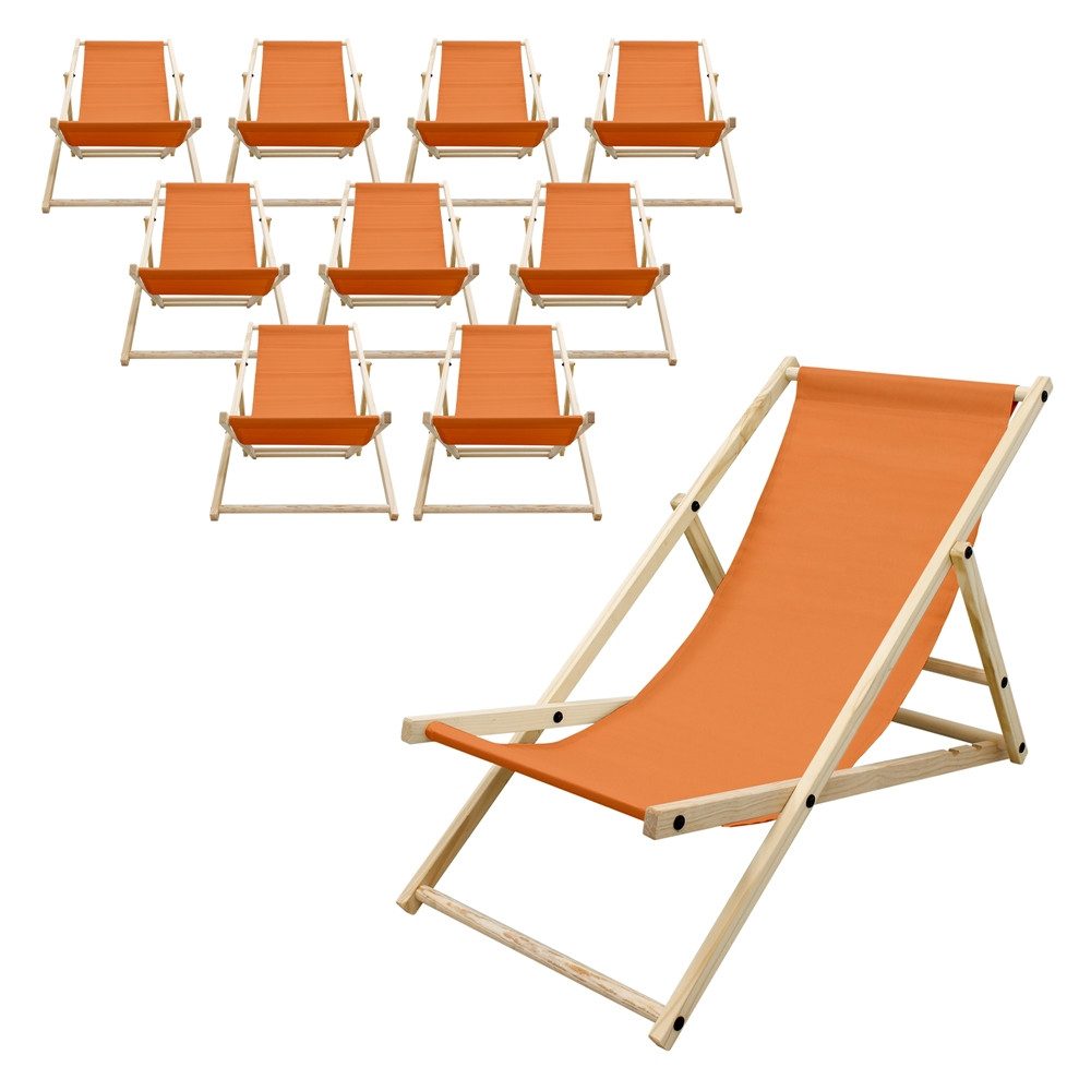 ECD Germany Gartenliege Holz Beachstuhl klappbarer günstig online kaufen