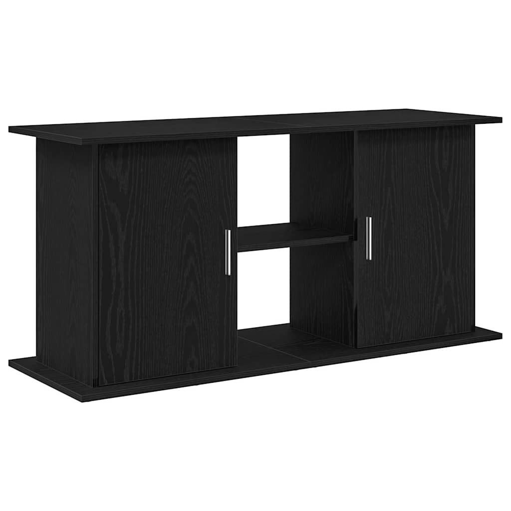vidaXL Aquariumunterschrank Aquariumständer Schwarz Eichen-Optik 121x41x58 cm Holzwerkstoff