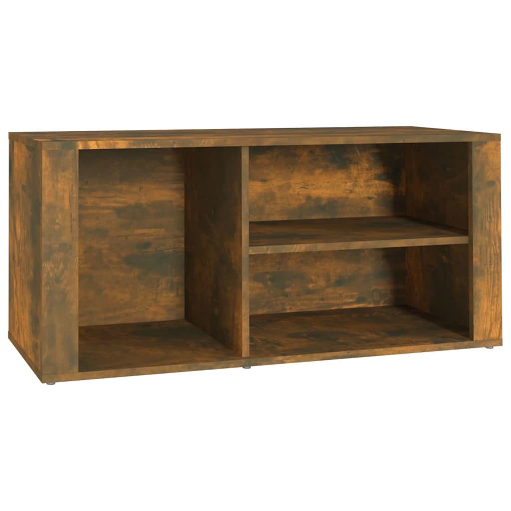vidaXL Schuhregal Schuhregal Räuchereiche 100x35x45 cm Holzwerkstoff, 1-tlg.