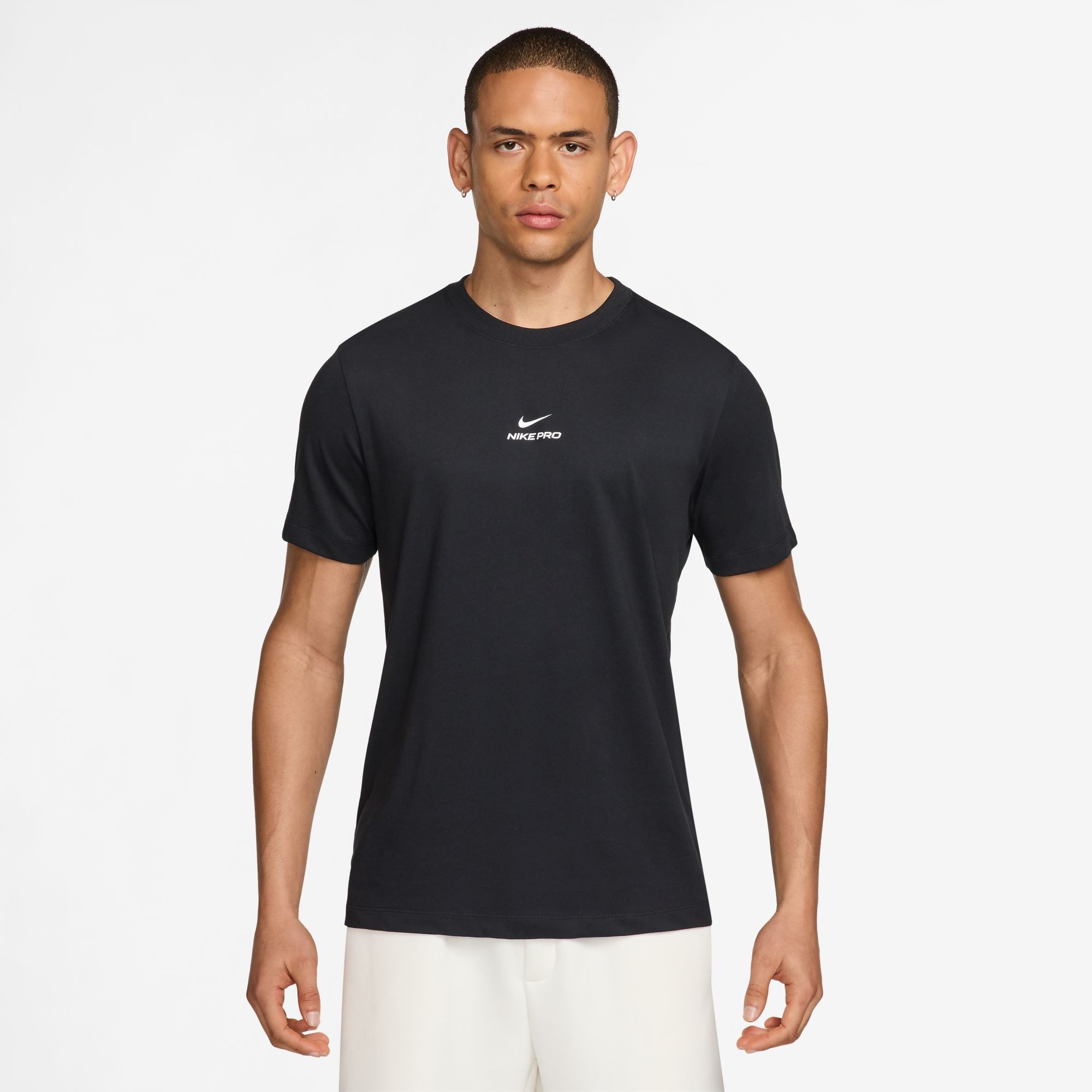 Nike T-Shirt M NK DF TEE STD PRO Kurzarm-Design, mit Rundhalsausschnitt, unifarbenes Design