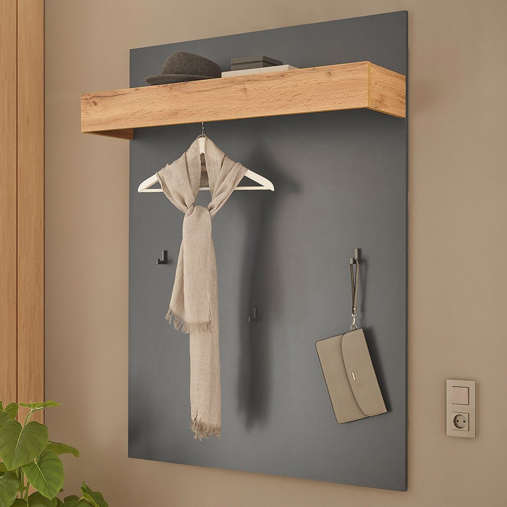 Lomadox Garderoben-Set CRISP-61, (Spar-Set, 4-St., Garderobenpaneel Schuhba günstig online kaufen