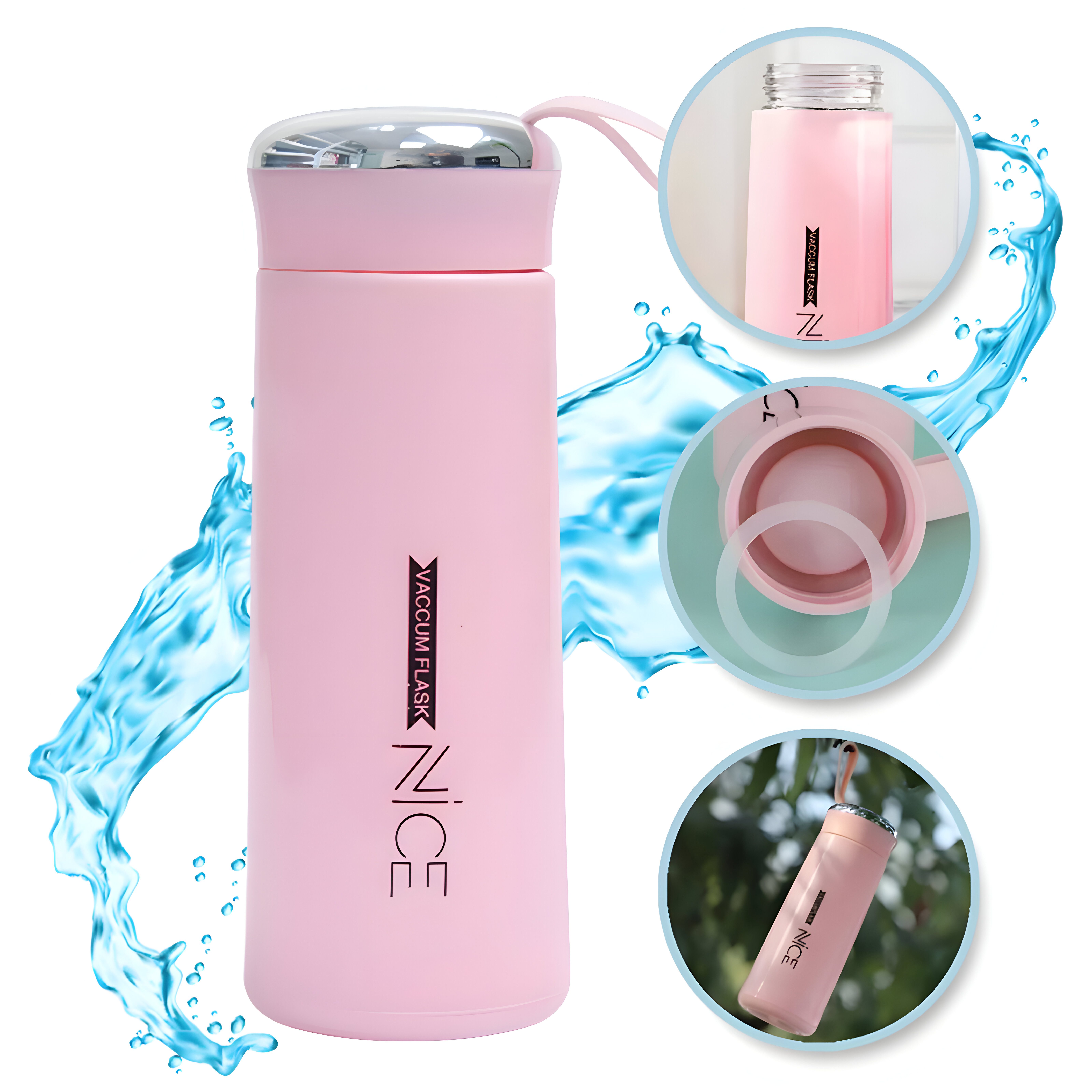 WS-Trend Trinkflasche Sportflasche Wasserflasche Trinkflasche Flasche 400 ml in 3 Farben
