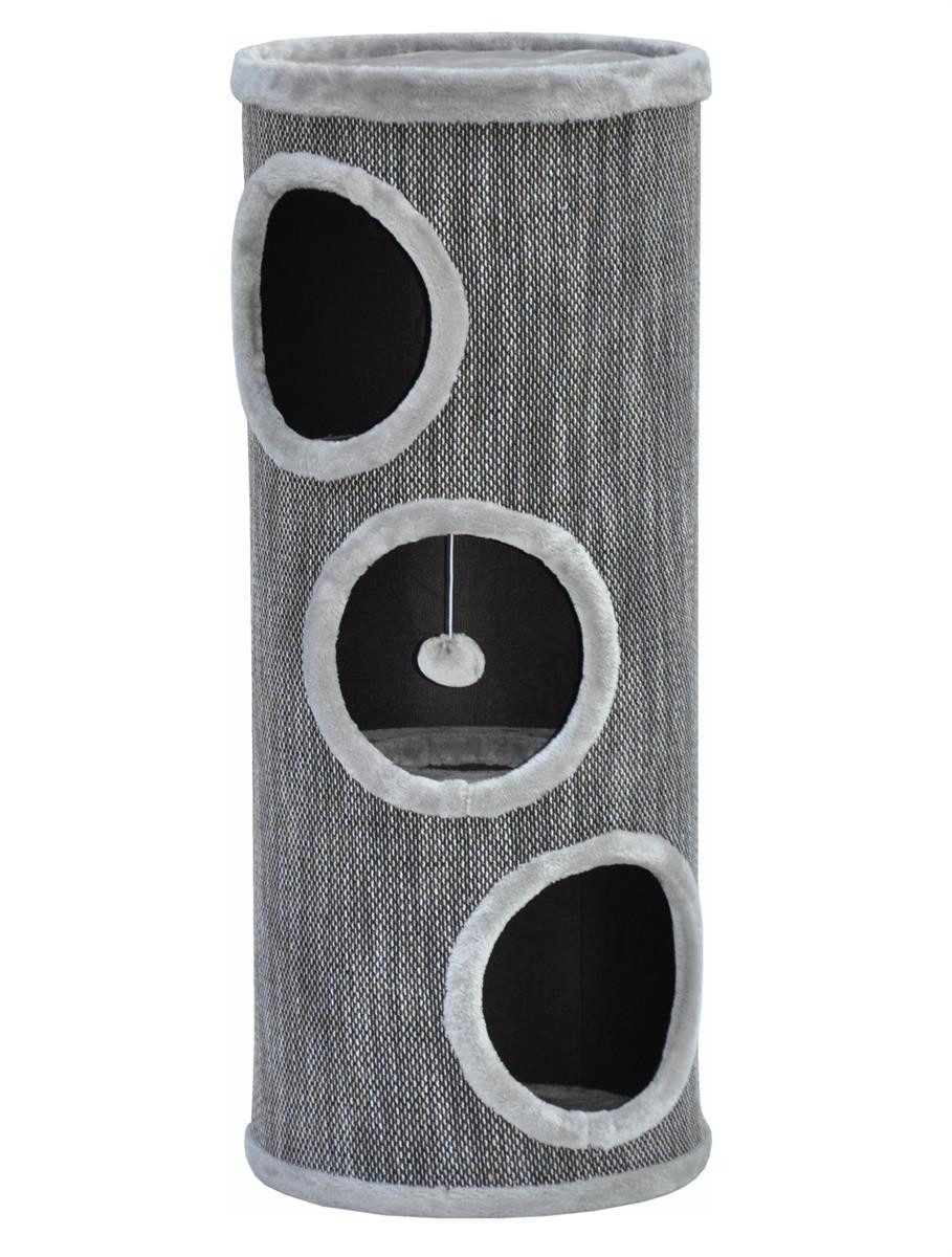 nanook Kratzbaum Kratztonne Tower grau 100 x 40 x 40 cm