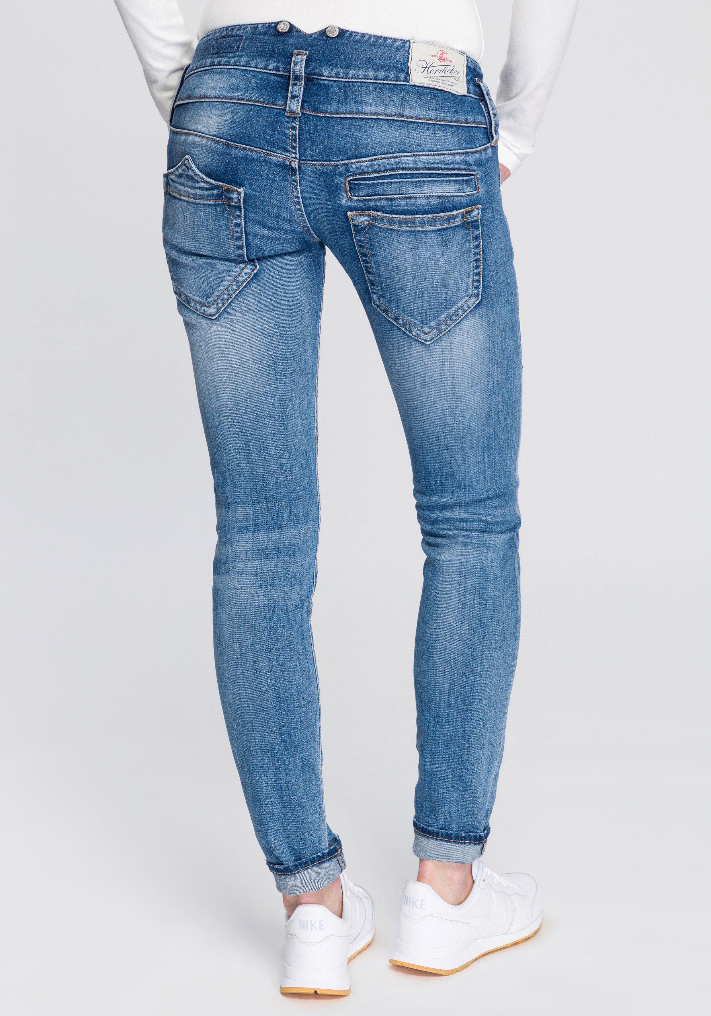 Herrlicher Slim-fit-Jeans PITCH SLIM ORGANIC umweltfreundlich dank Kitotex  Technology, Röhrenjeans "Pitch Slim Organic" von Herrlicher