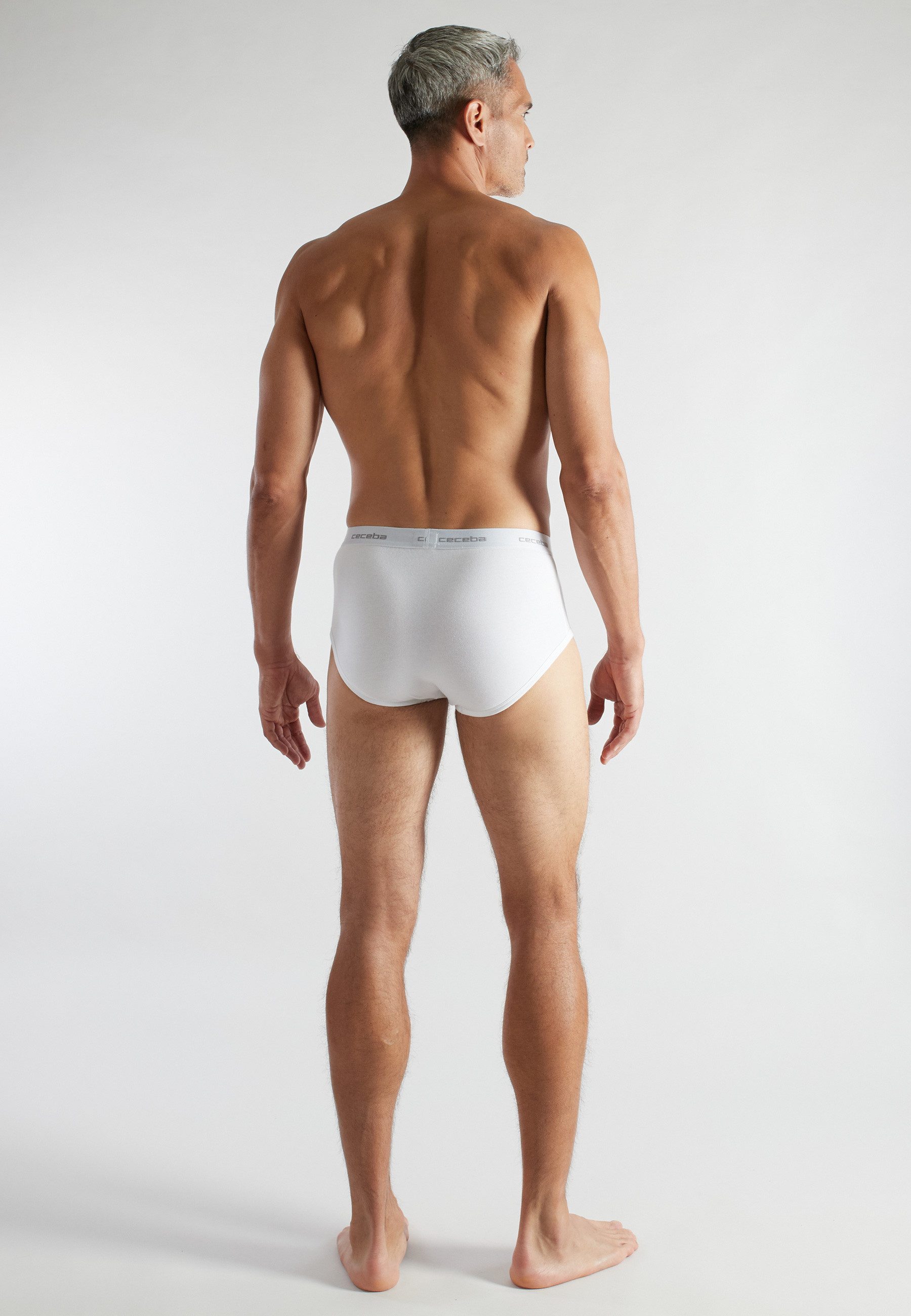 CECEBA Slip CECEBA Herren Slip weiß uni 2er Pack (2-St)