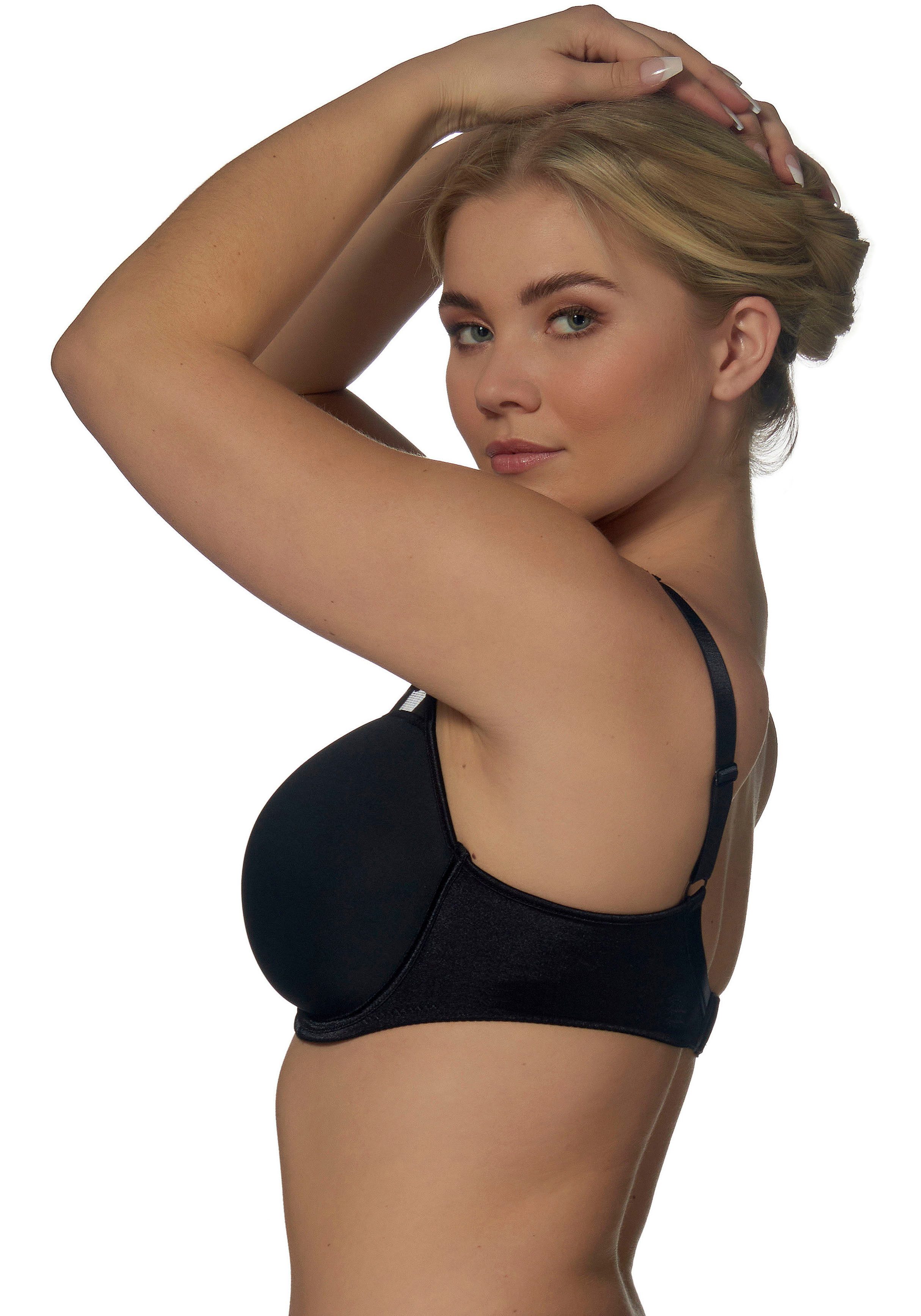 Elbrina Bügel-BH Spacer Bra vorgeformte Cups, breite Träger, mit Bügel, mit Spitze, feminin