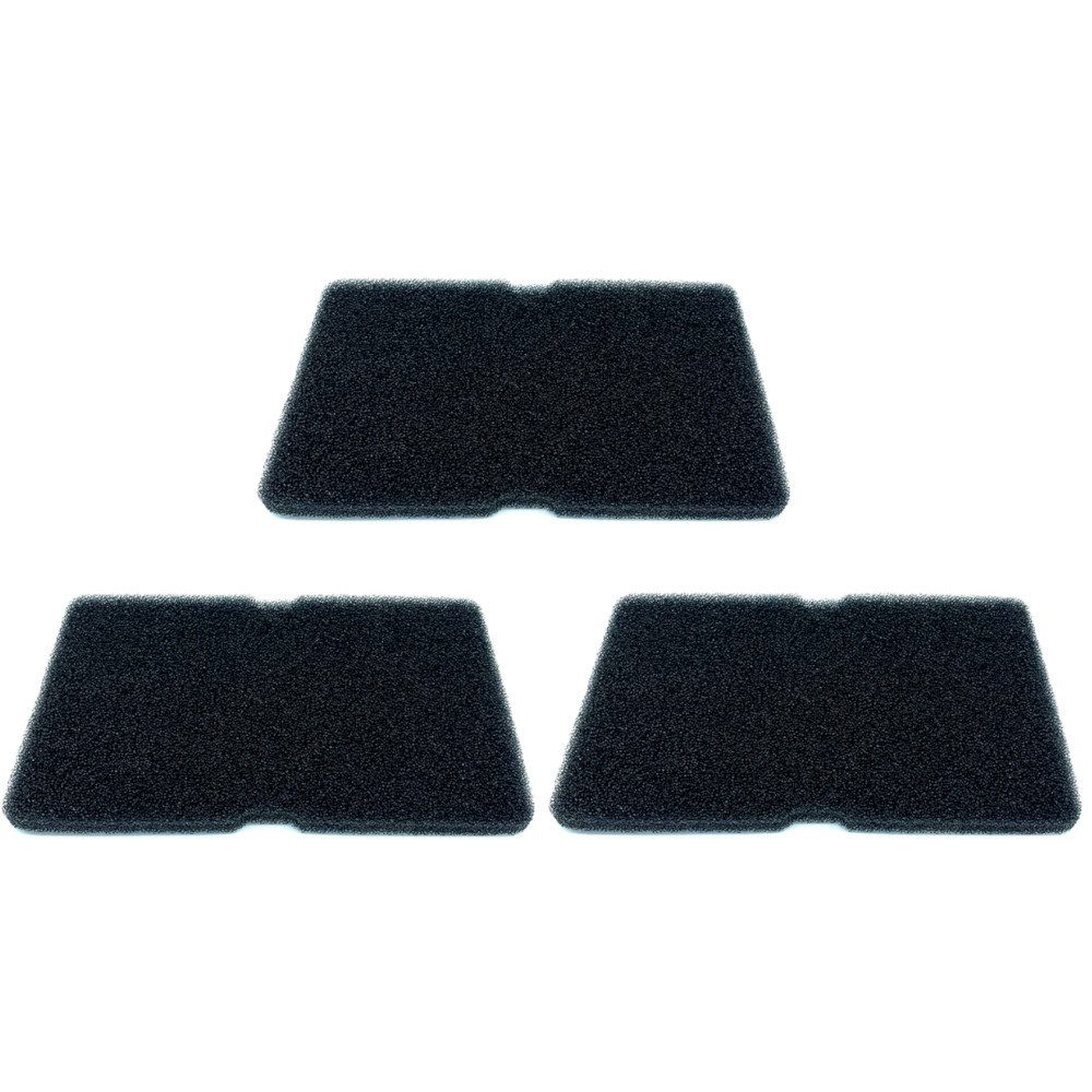 Trade-Shop Filtermatte 3x passend für Grundig GTA 38261G GTK4851G50-ALM GTK4851W30-ALM GTKW30, für Grundig/Beko/Blomberg 2964840100, 2964840200, 2973350100, (3-St), Sockelfilter / Schaumfilter - schützt den Trockner vor Verschmutzungen