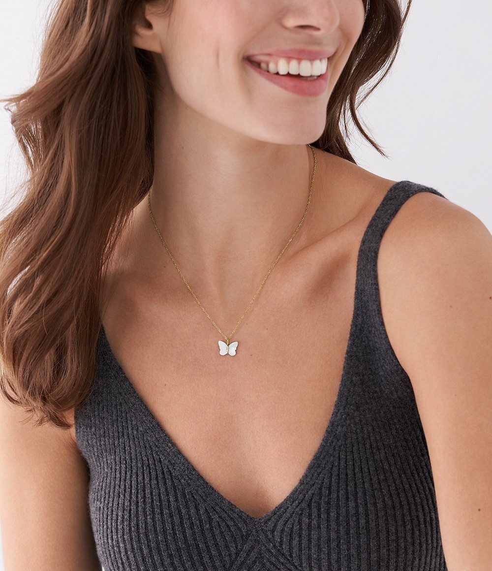 Fossil Kette mit Anhänger JF04424710 Ha...