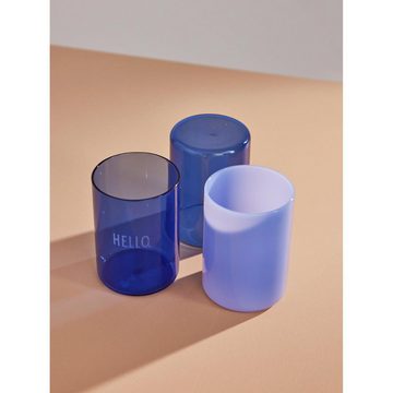 Design Letters Cocktailglas Trinkglas Favourite Glass Hello Blau