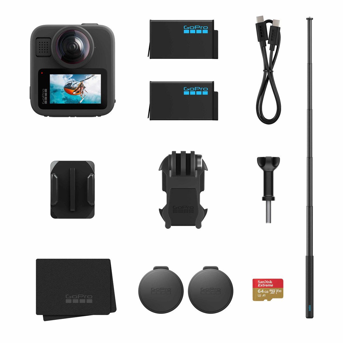 GoPro Max 2 Accessory Hard Bundle Action Cam