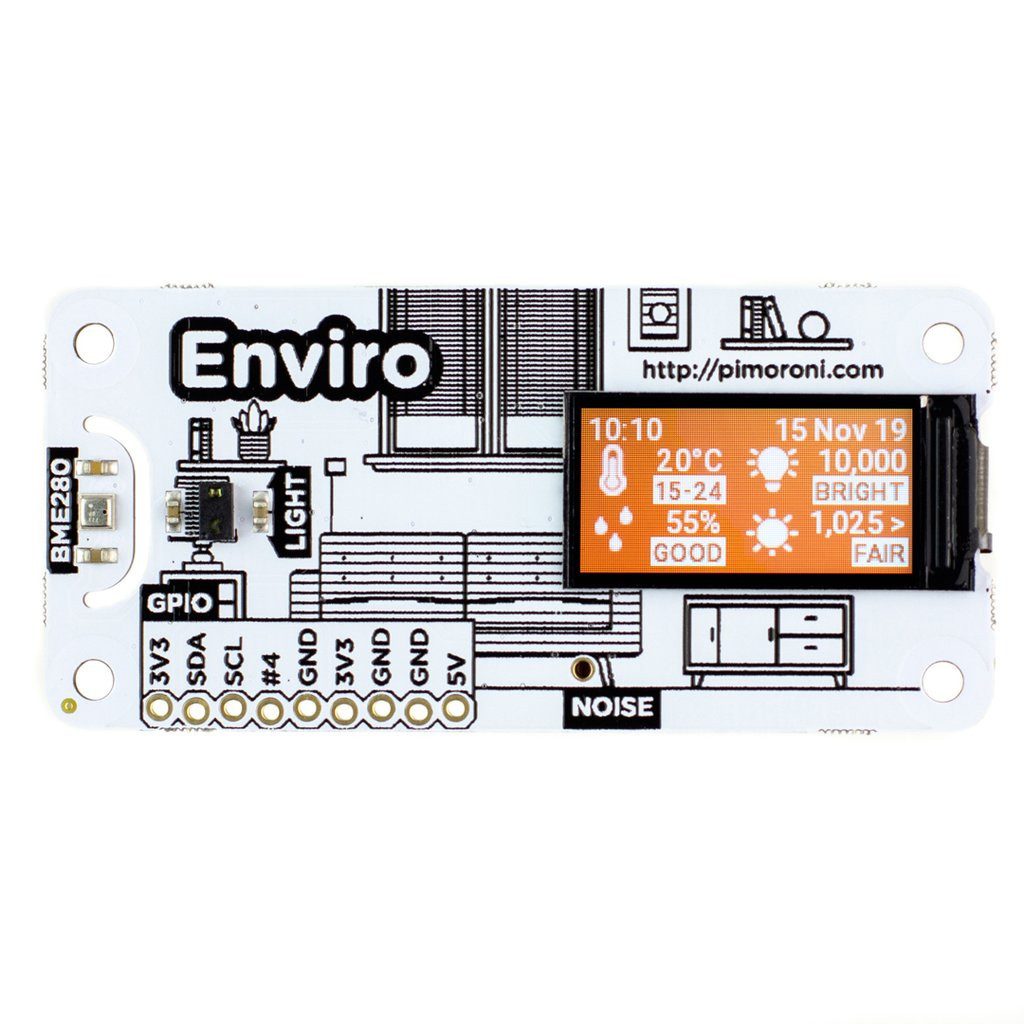 Sensor Enviro pHAT für Raspberry Pi