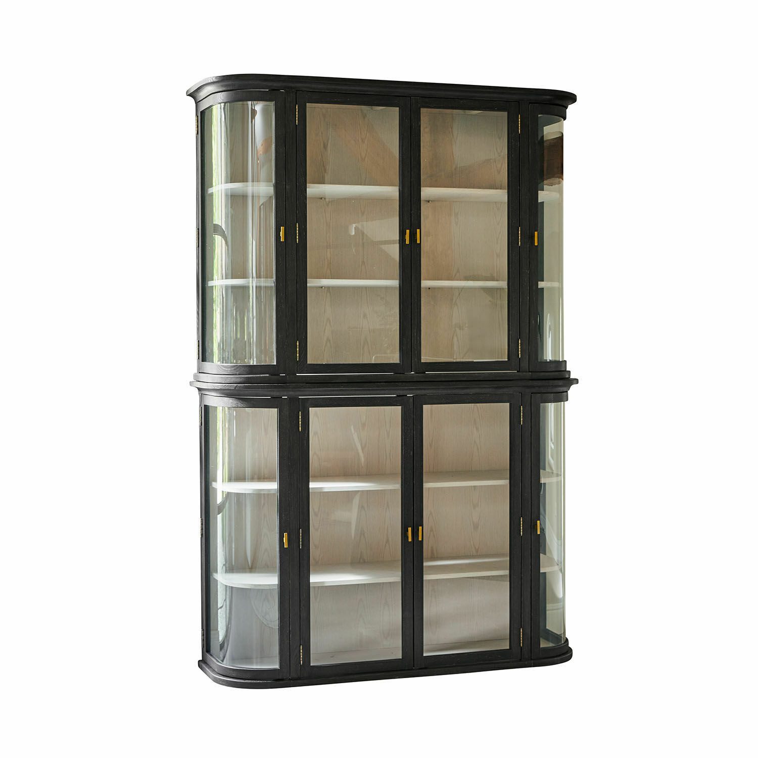 Mirabeau Vitrine Schrank Sturminster schwarz/weiß
