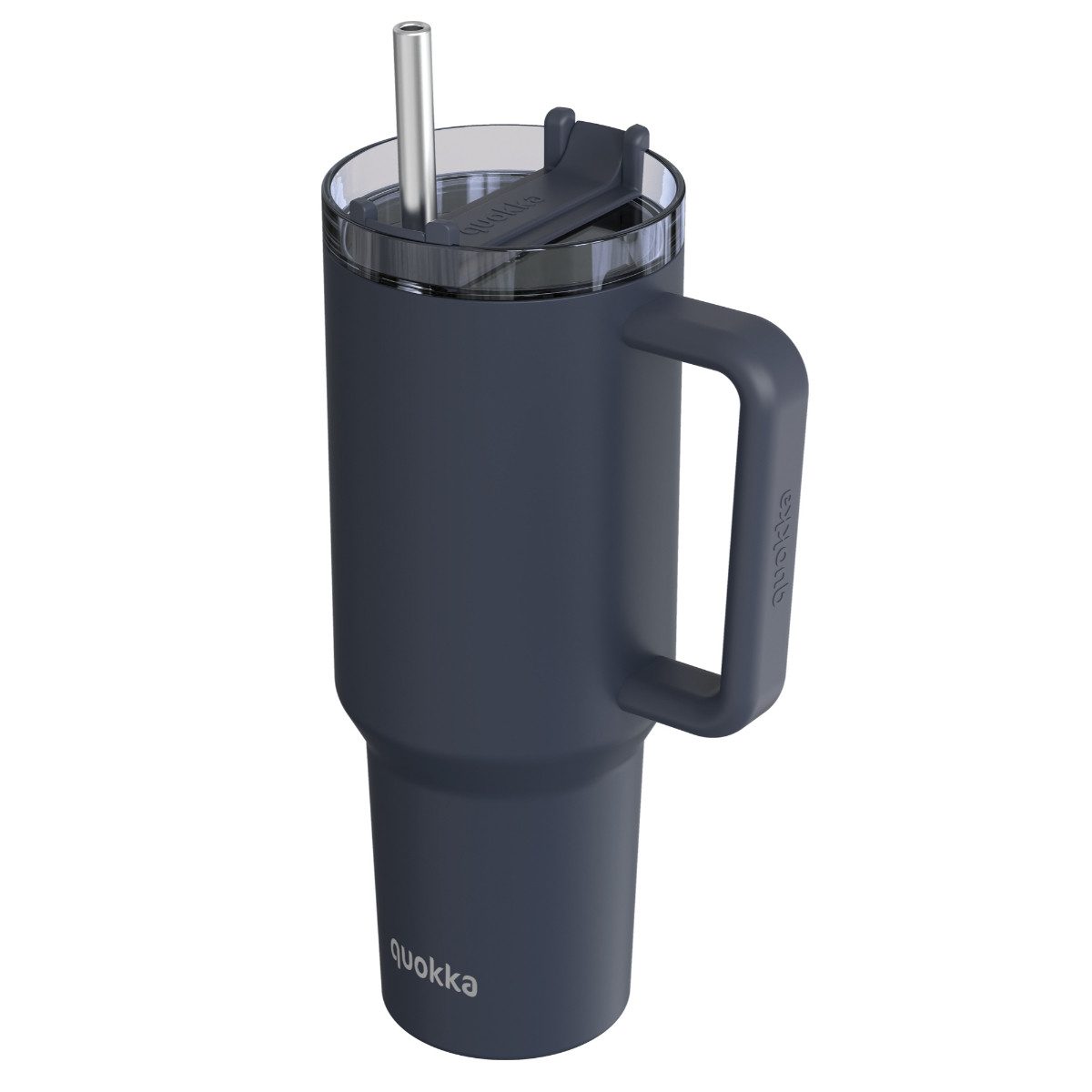 Quokkabottle Trinkflasche - Isolierte Edelstahl-Trinkflasche mit Griff und Strohhalm, doppelwandig und ergonomisch