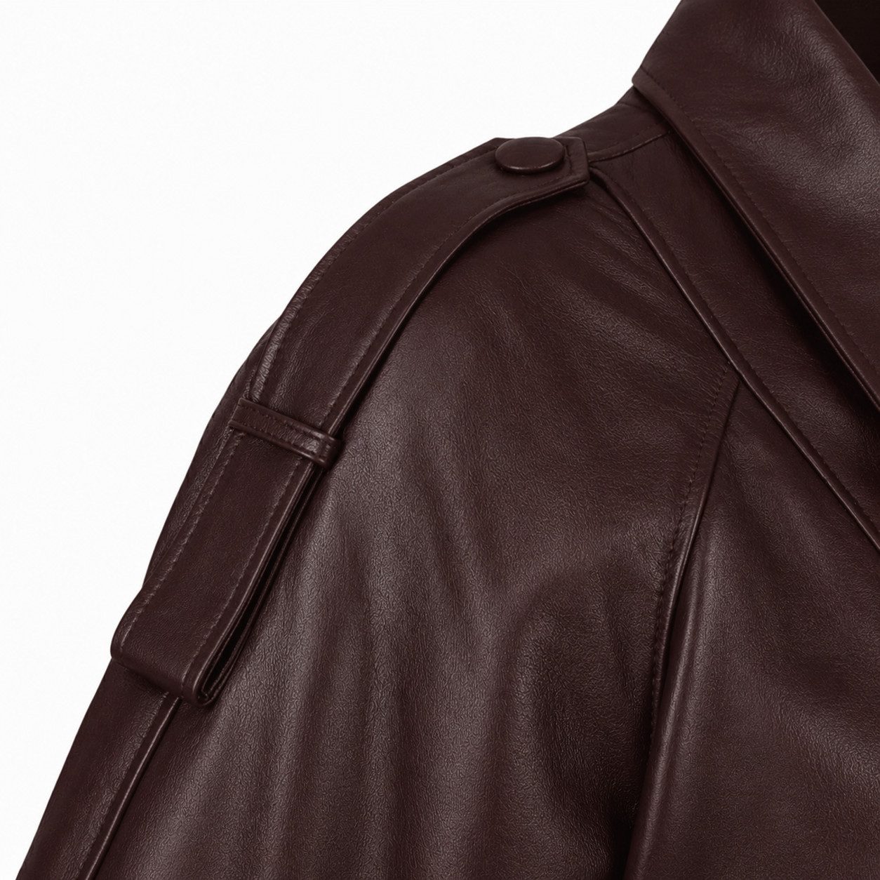 Mouflon Lederjacke Angel Echtleder-Mantel mit modischem Designerkragen