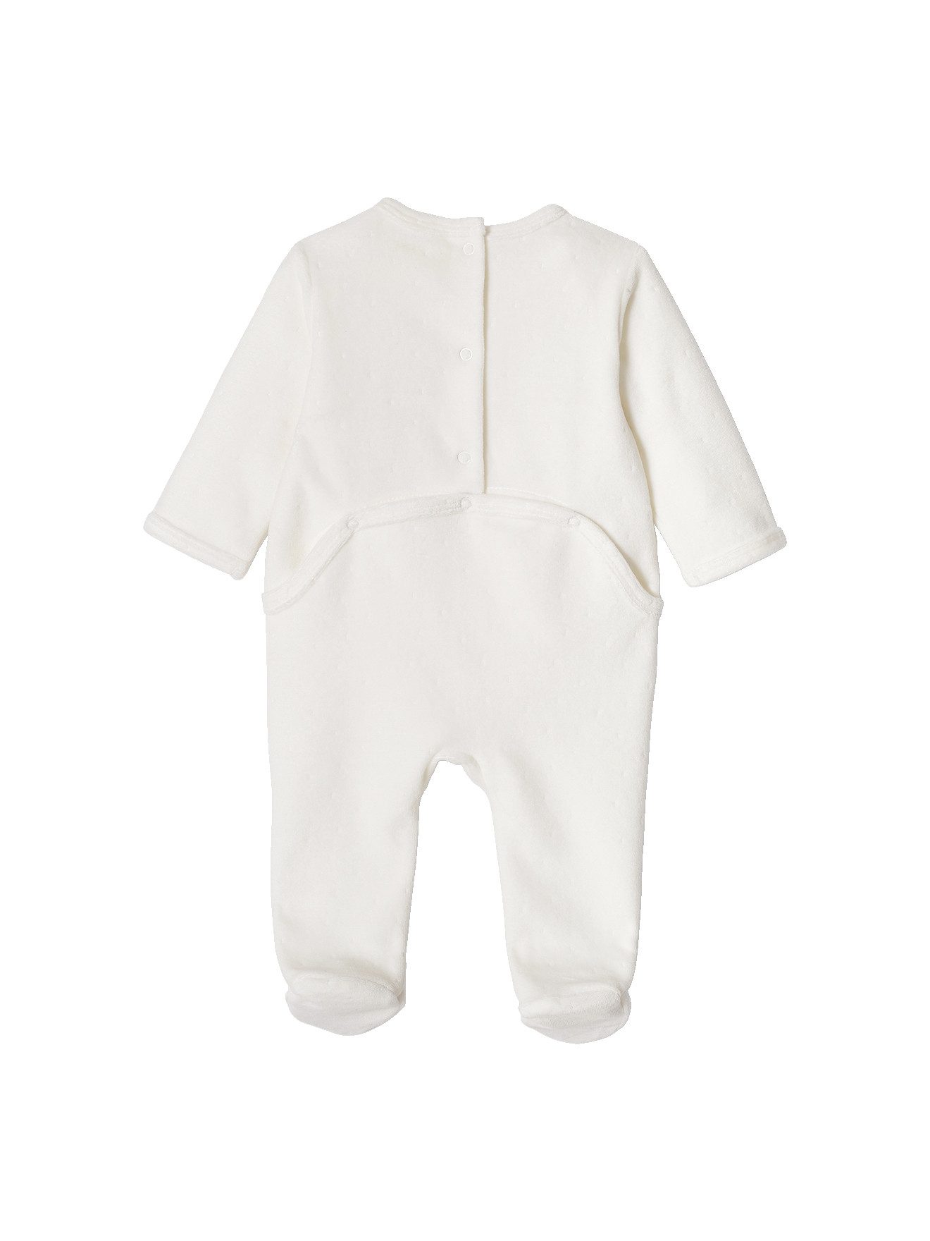 vertbaudet Schlafanzug Baby Samt-Strampler