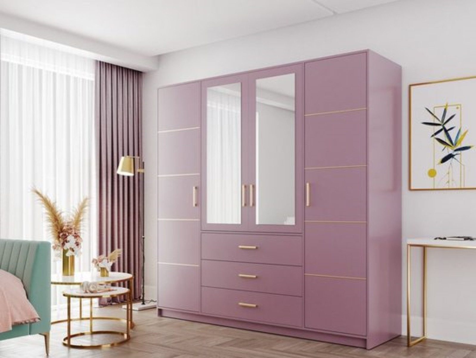Compleo Kleiderschrank mit 4 Türen und günstig online kaufen