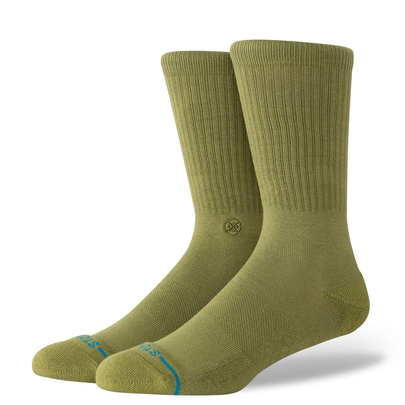Stance Socken Tagessocke Crew Icon (verstärkte Fersen- und Zehenpartie) olivegrün