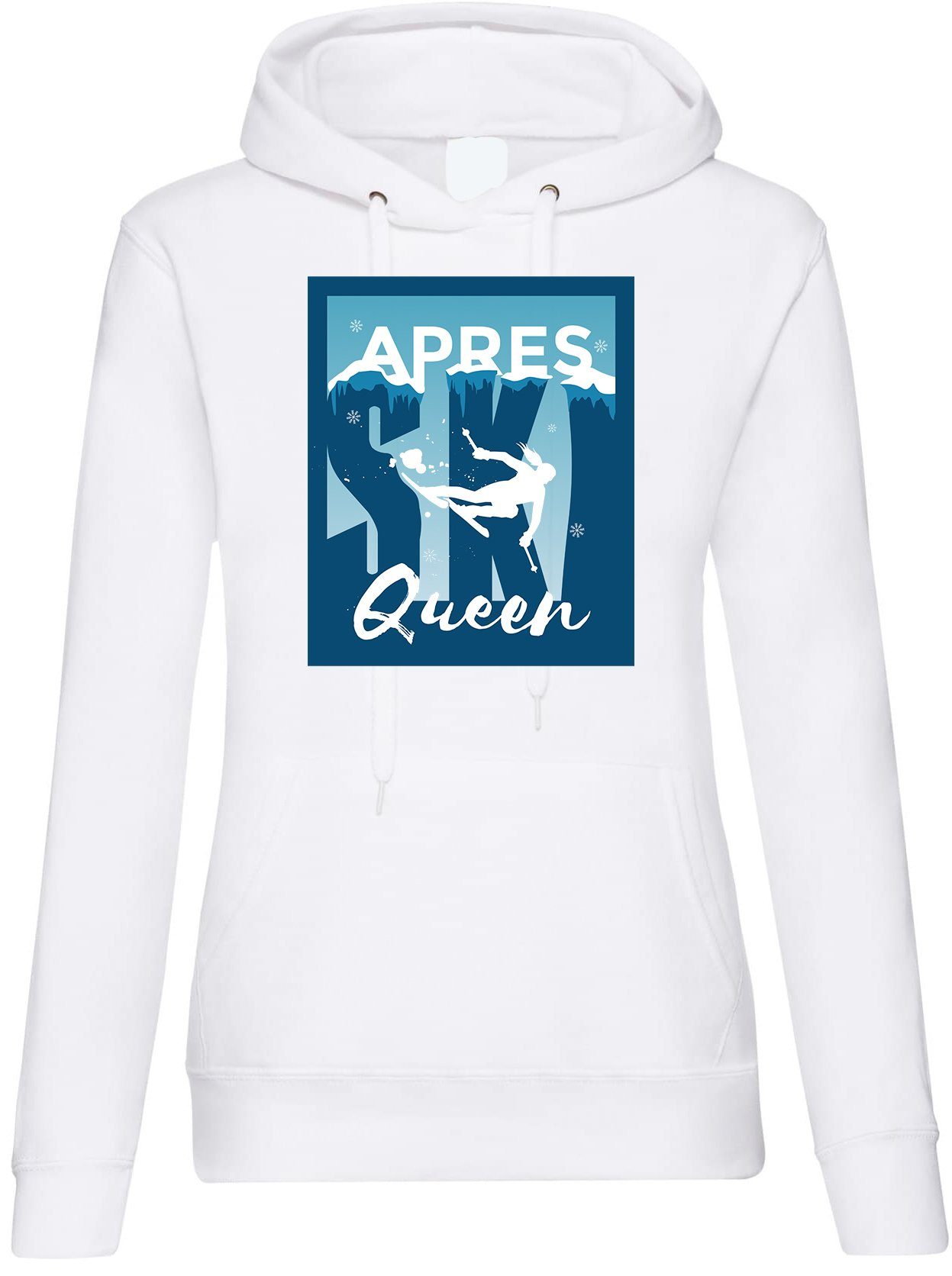 Kapuzenpullover Apres Ski Queen Damen Hoodie Pullover