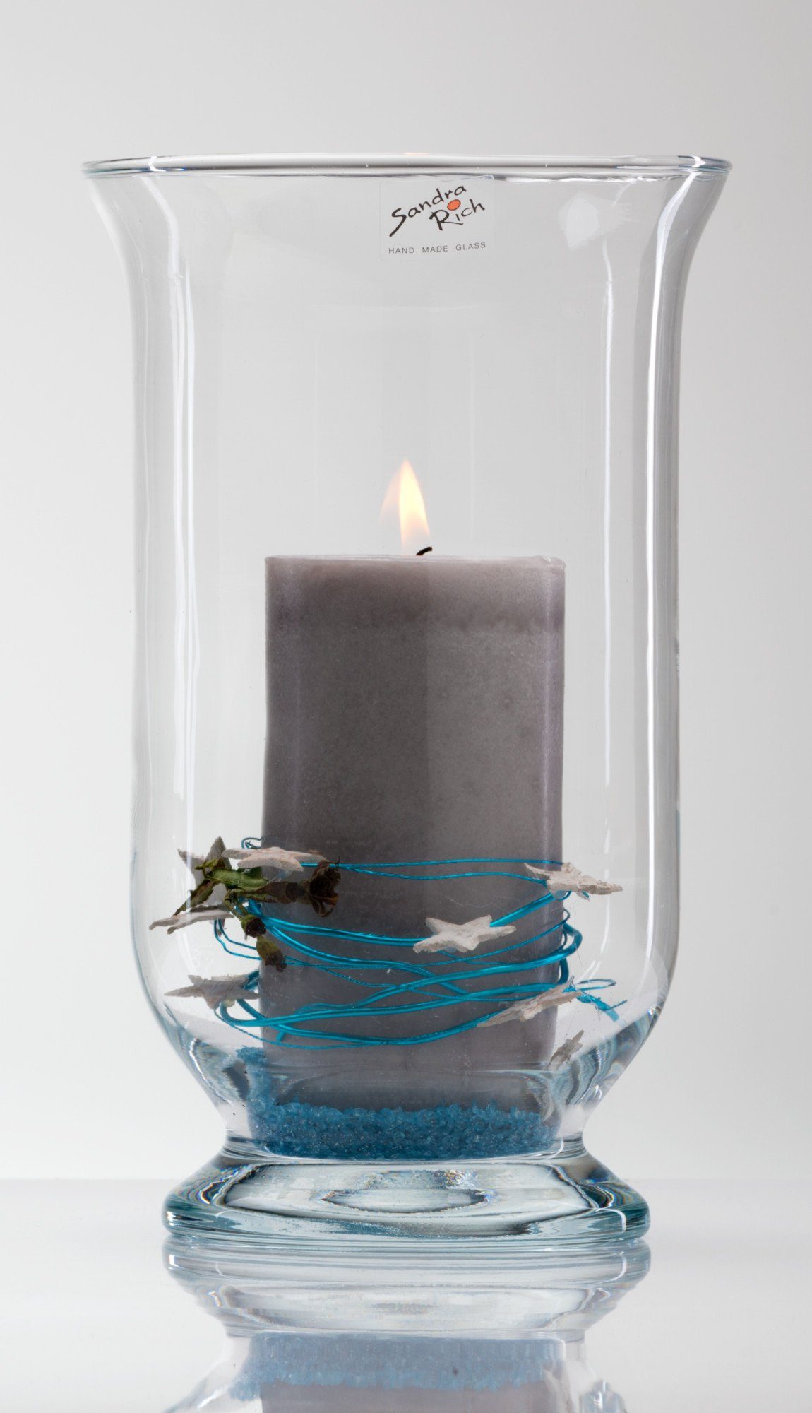 Sandra Rich Windlicht – Edelstahl, Silber, 15x15x25 Cm, Für Teelichter & Deko
