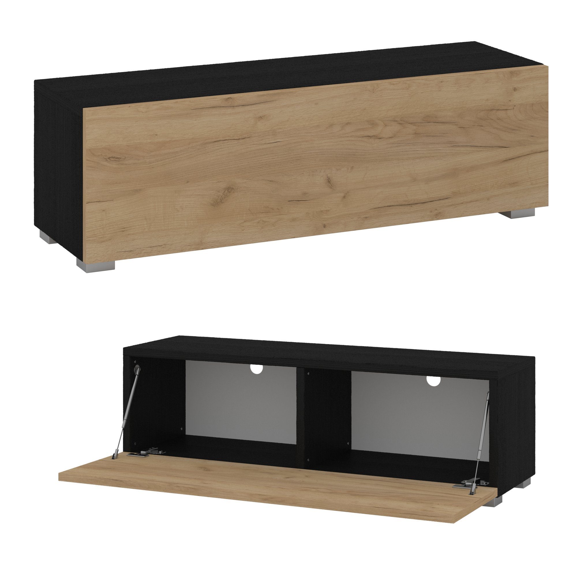 Platan Room Lowboard, Fernsehschrank 105/140/160/210/280cm breit günstig online kaufen