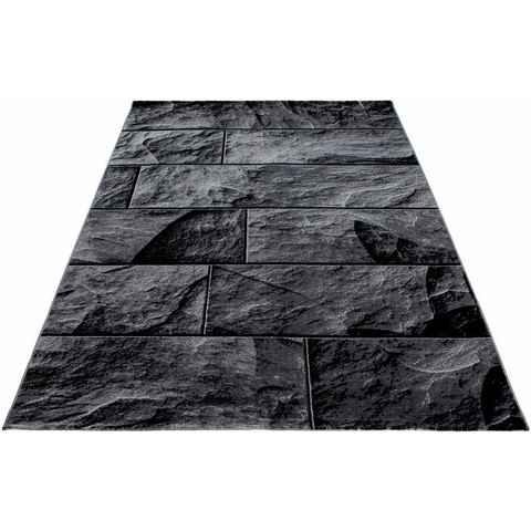 Teppich Parma 9250, Ayyildiz Teppiche, rechteckig, Höhe: 9 mm, Wohnzimmer, Motiv Steinwand