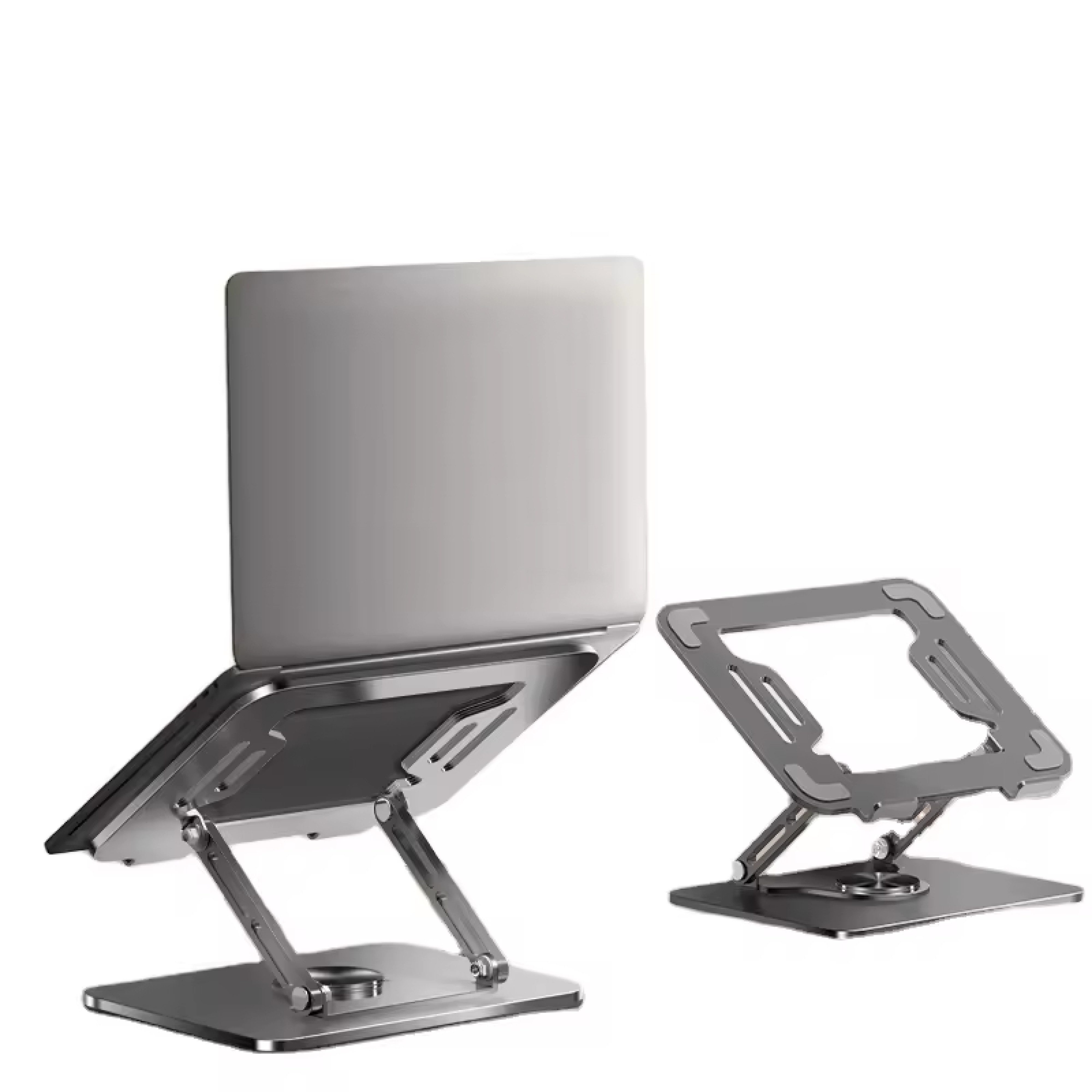 Futurea Laptop-Ständer Laptop Ständer 360° Faltbar mit einstellbarem Winkel Höhenverstellbar, (bis 17,30 Zoll, 1-tlg., Für MacBook und Windows Laptops hohe Ergonomie aus Aluminium)
