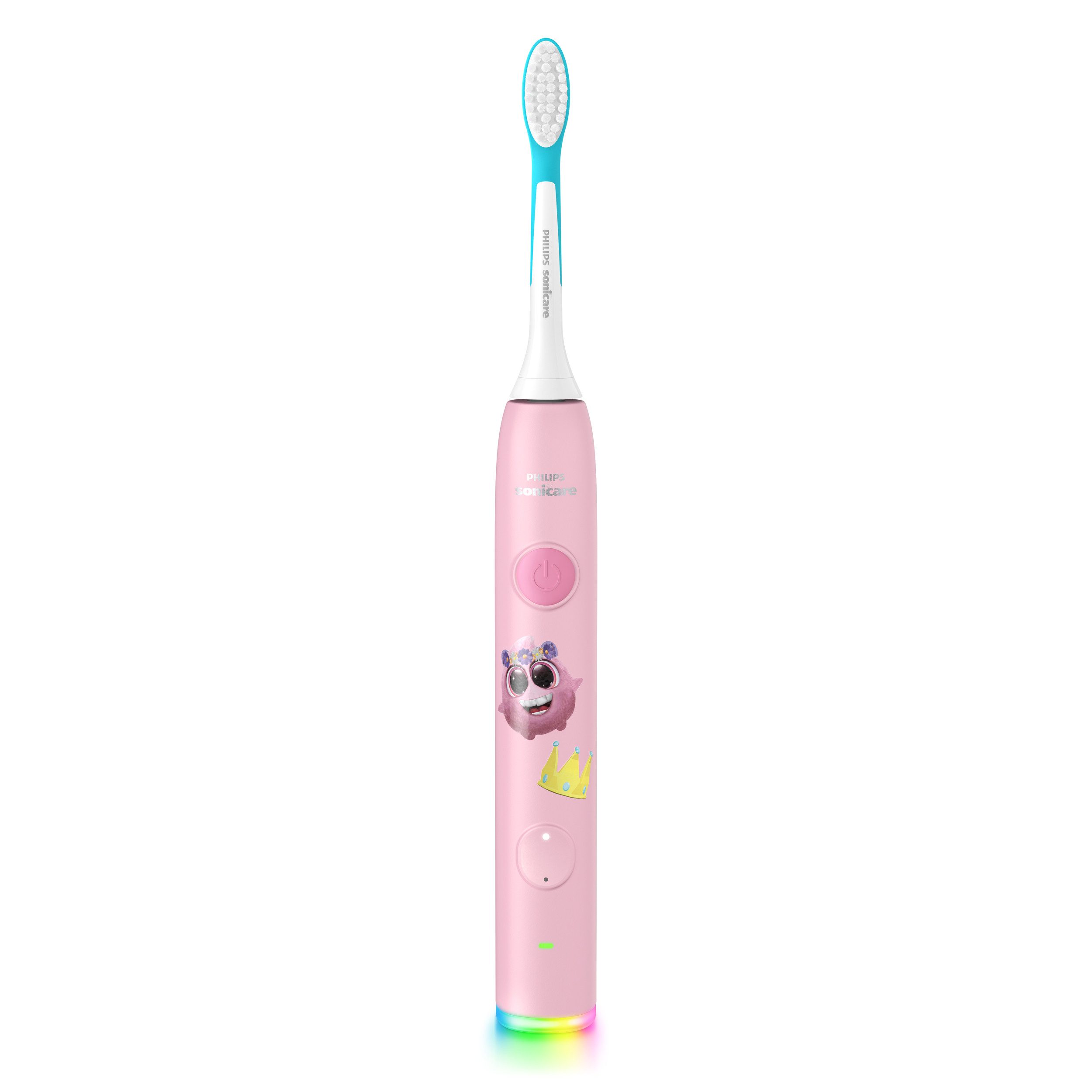 Philips Sonicare Elektrische Zahnbürste For Kids Smart HX6600, Aufsteckbürsten: 2 St., mit App-Anbindung, 2 Putzprogrammen und 21 Tagen Akkulaufzeit