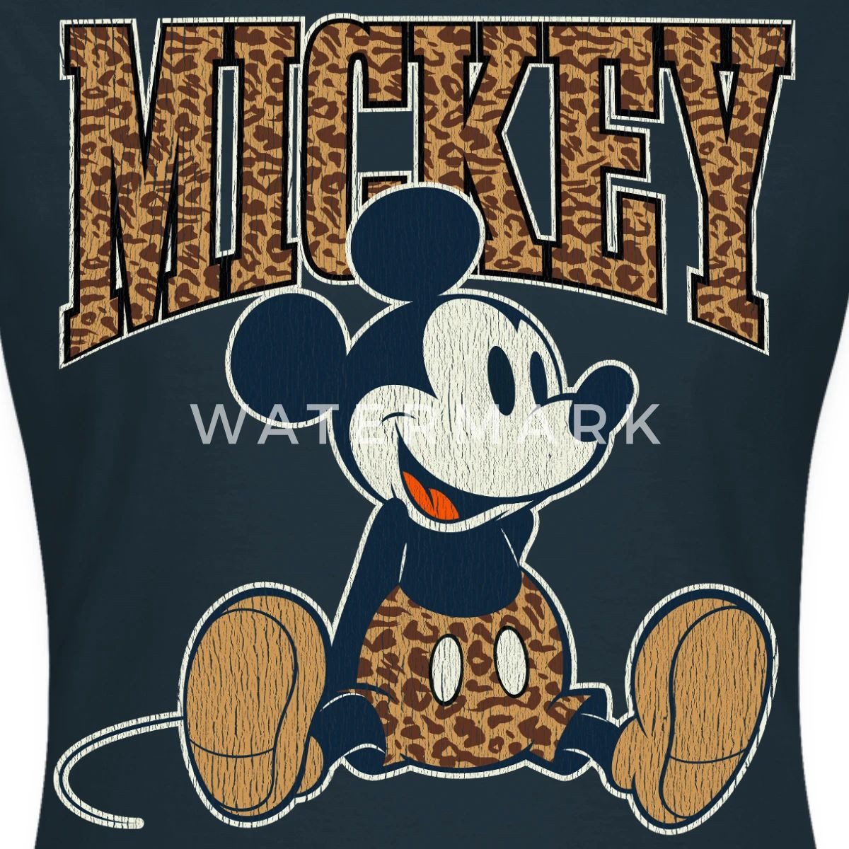 Spreadshirt T-Shirt Mickey & Minnie Mickey Mouse Im Leo Look Frauen T-Shirt günstig online kaufen