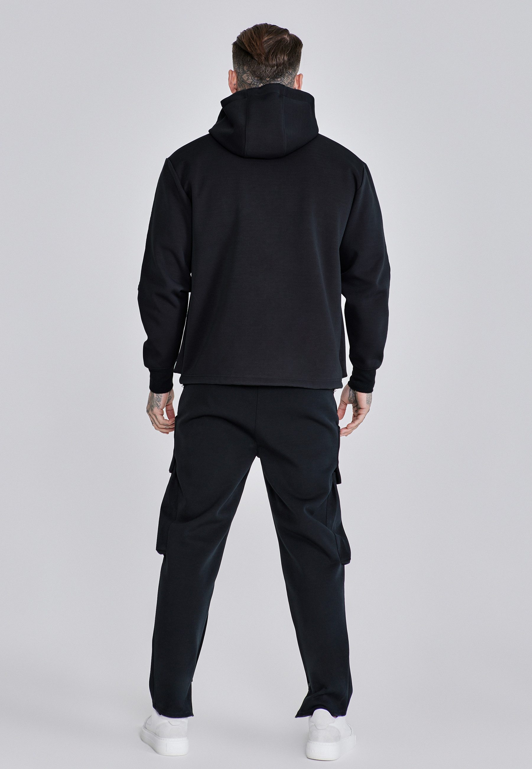 Siksilk Hoodie SikSilk Herren Utility Kapuzenpullover