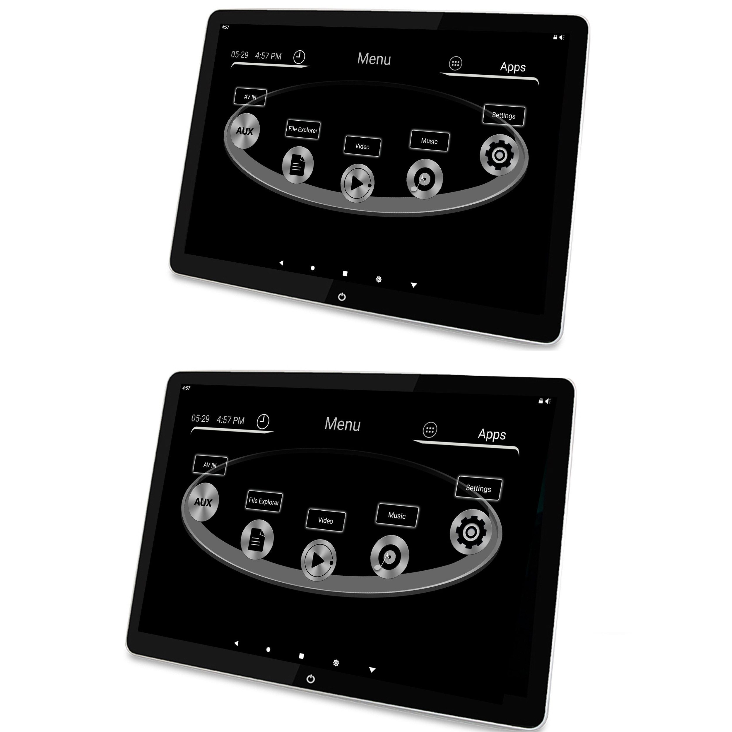 TAFFIO Für Audi 1 Set 12" Touch Android Monitor 8+128GB WiFi +SIM für Audi Einbau-Navigationsgerät