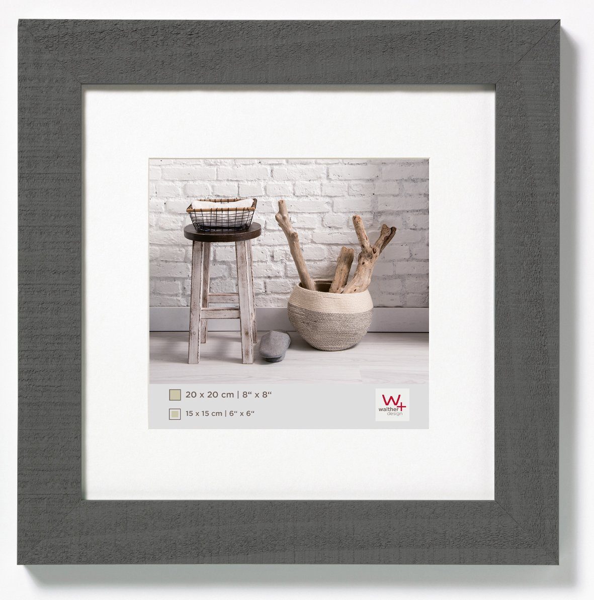 Walther Design Bilderrahmen Holzrahmen Home - quadratische Formate (20x20, 30x30 und 40x40 cm) – Bild 3 von 5
