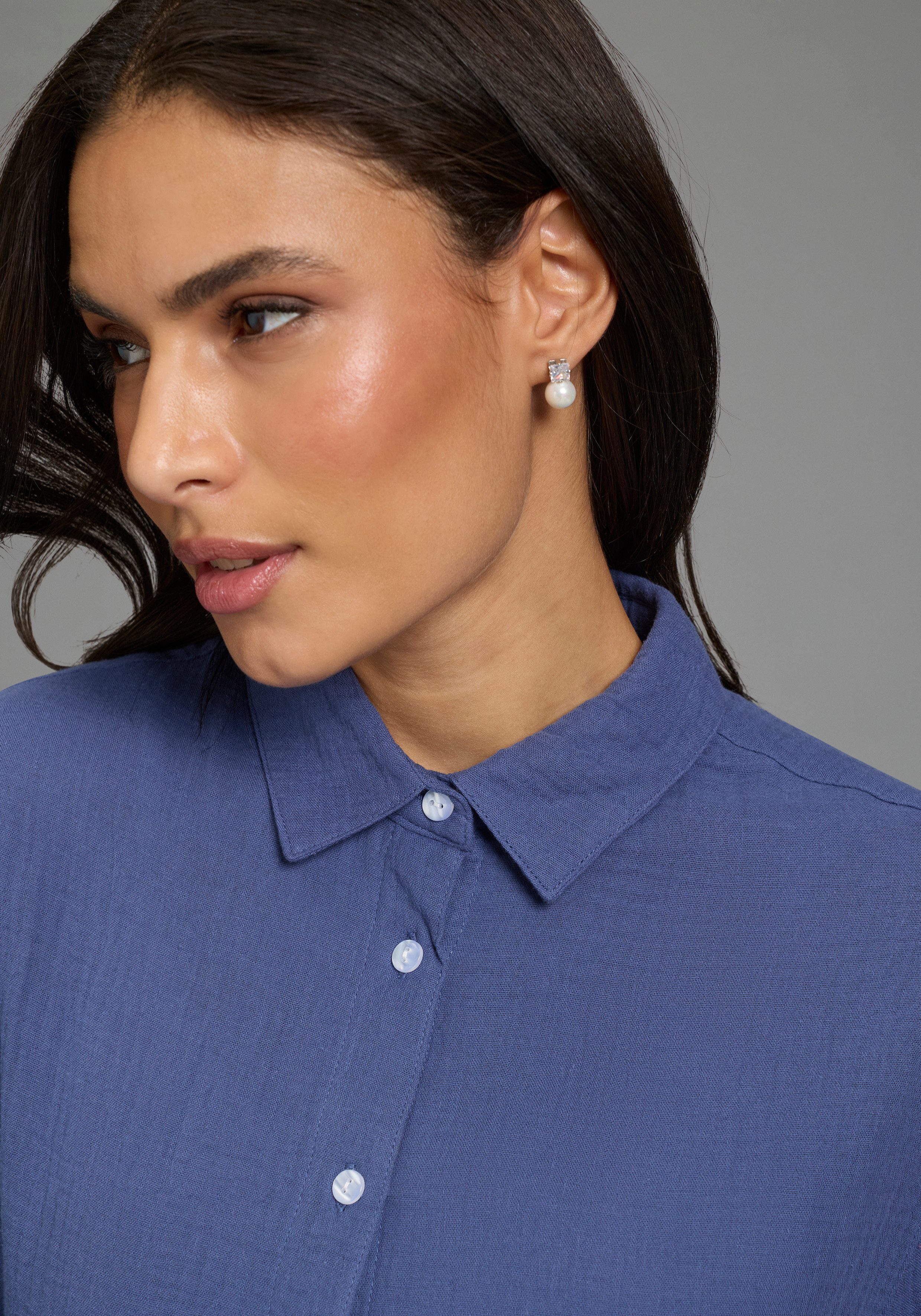 Laura Scott Longbluse in Musselin-Qualität