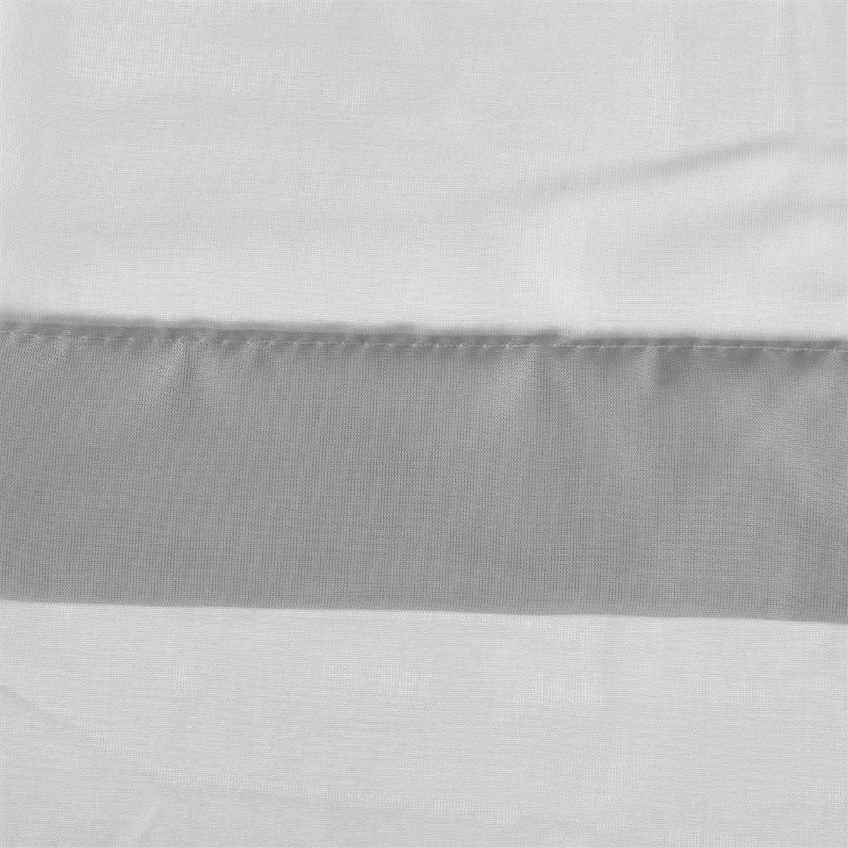 vers. St), Schlaufen in Bestlivings, Grau Bistrogardine Vorhang, (1 "Raffoptik", Microfaser, Schlaufen, transparent, mit Küchengardine Transparente Größen