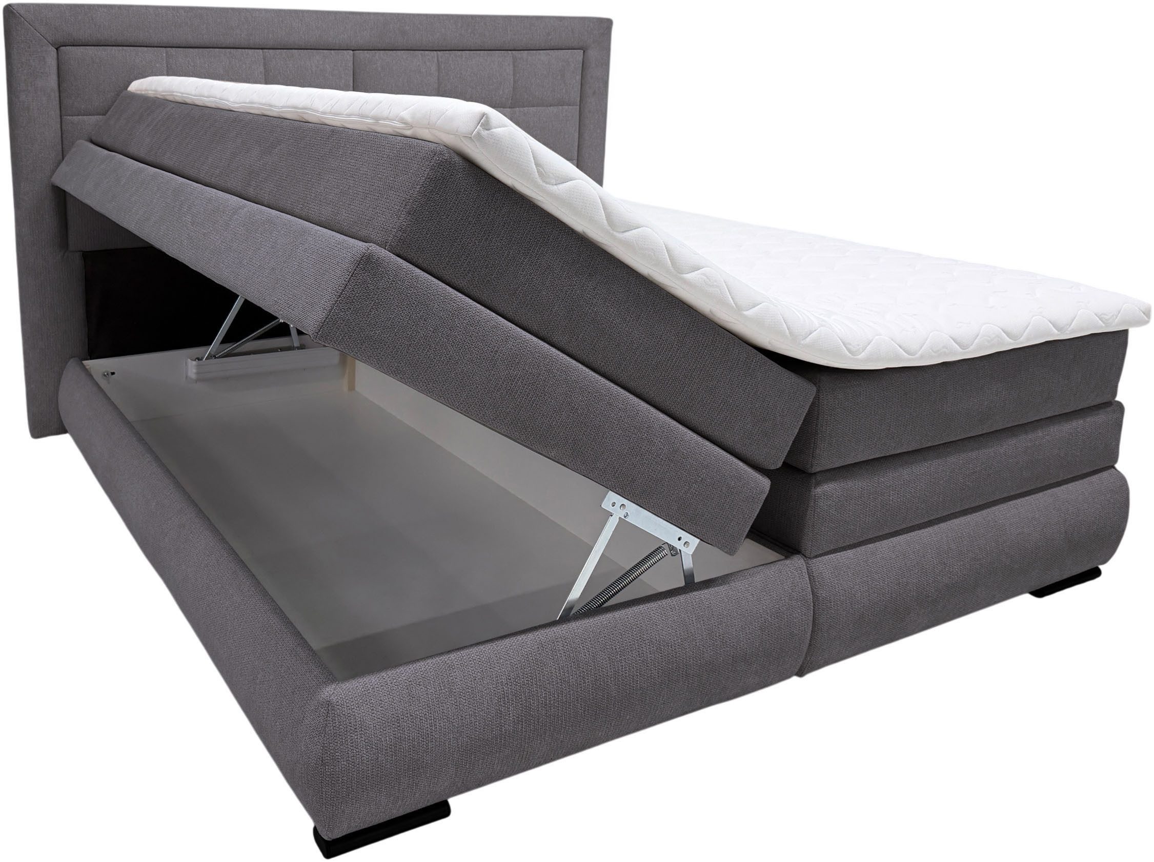 OTTO home Boxspringbett MIVVA, in H3, H4 oder Hmix H3/H4, wahlweise mit oder ohne LED-Leuchten
